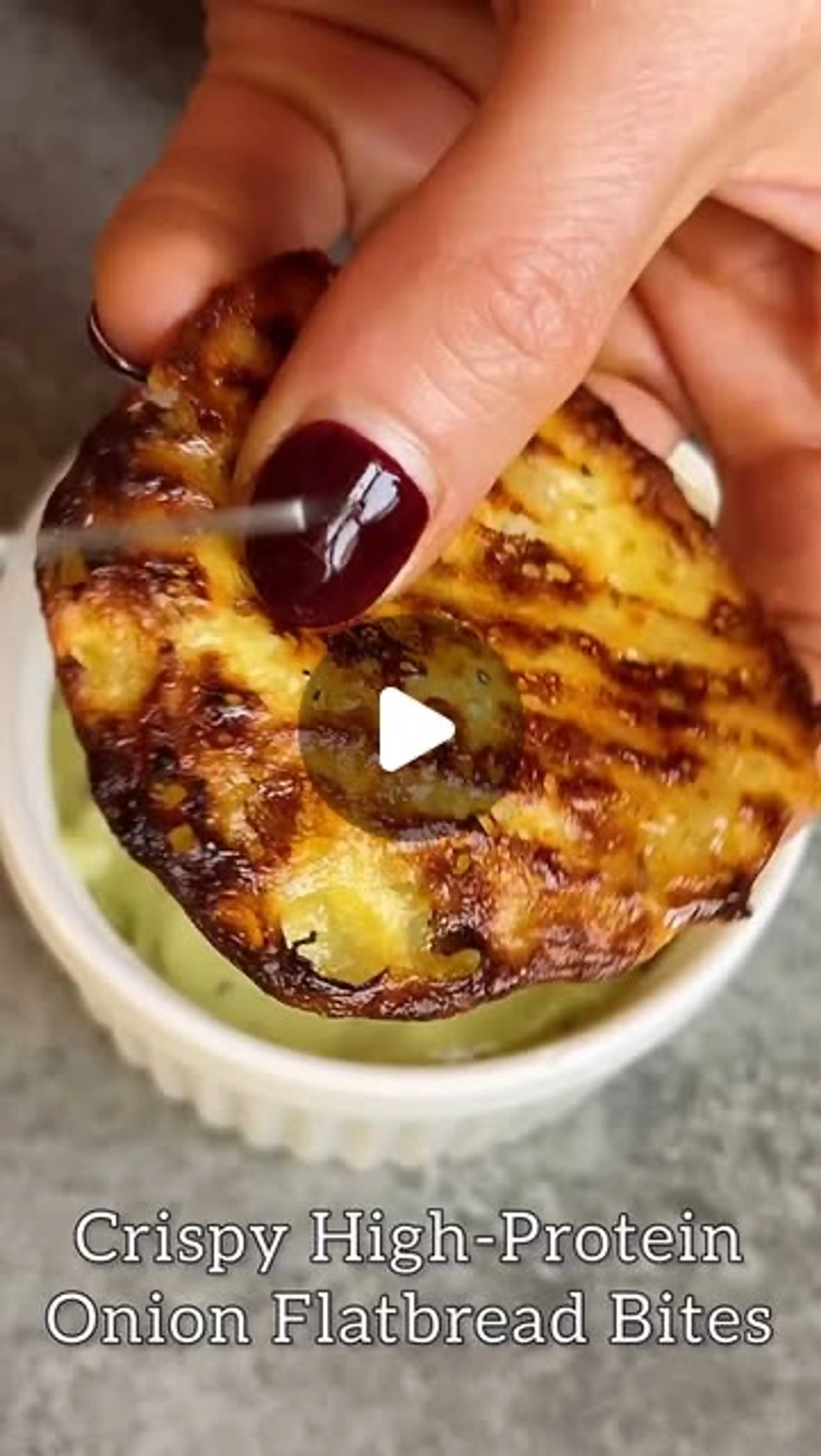 Crispy High-protein Onion Flatbread Bites! These Are Epic—be