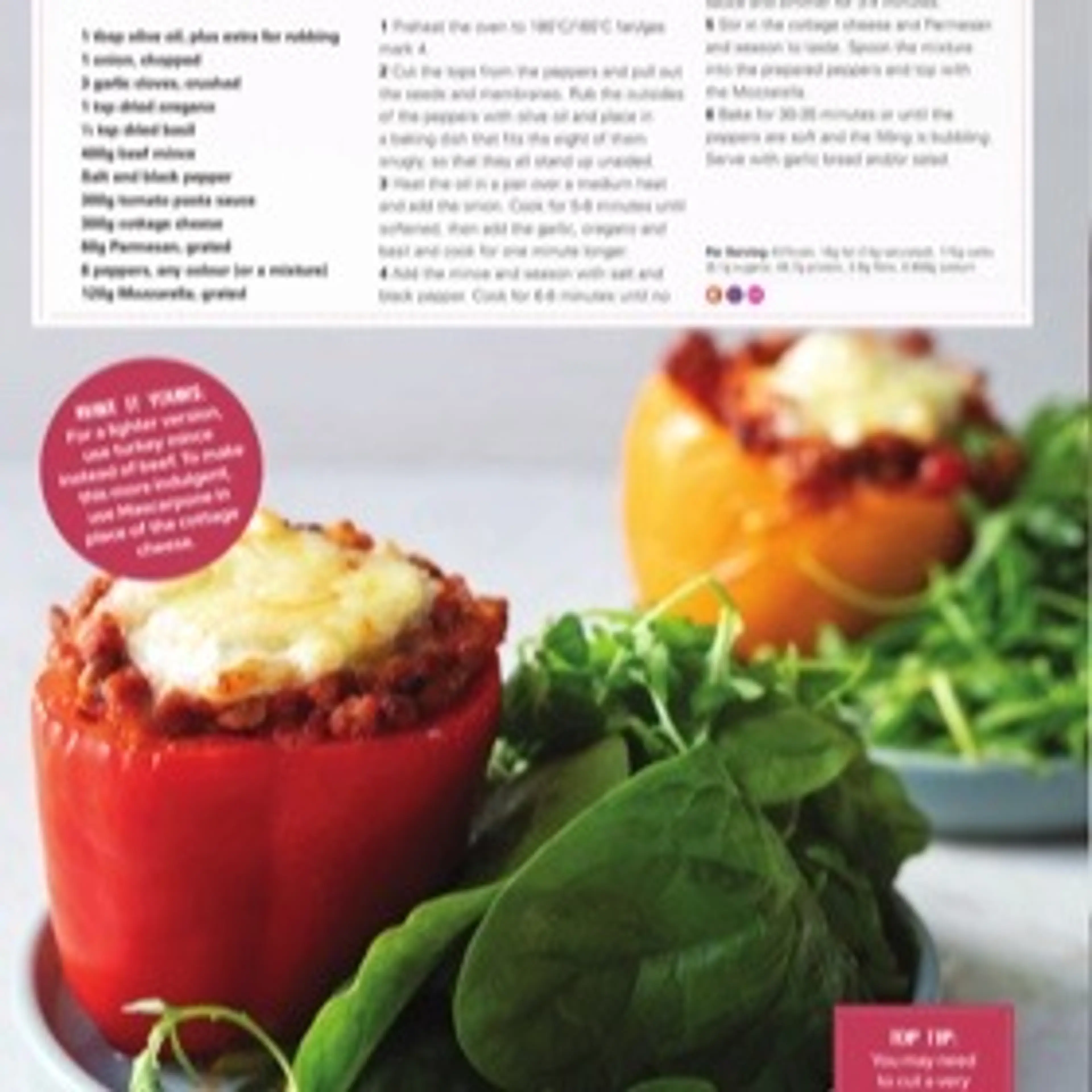 LASAGNE-STUFFED PEPPERS