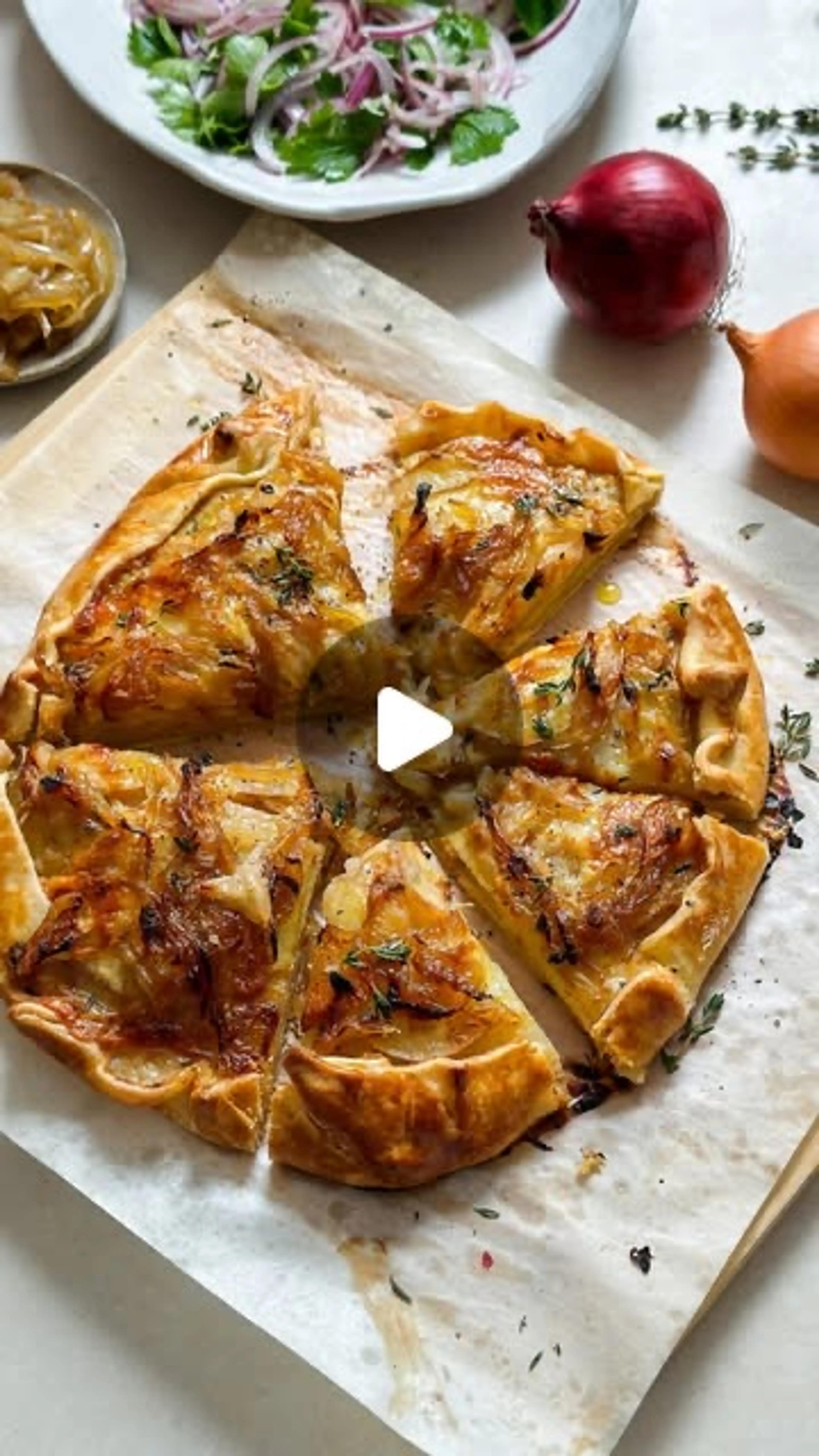 Potato, Caramelised Onion, Gruyere Galette