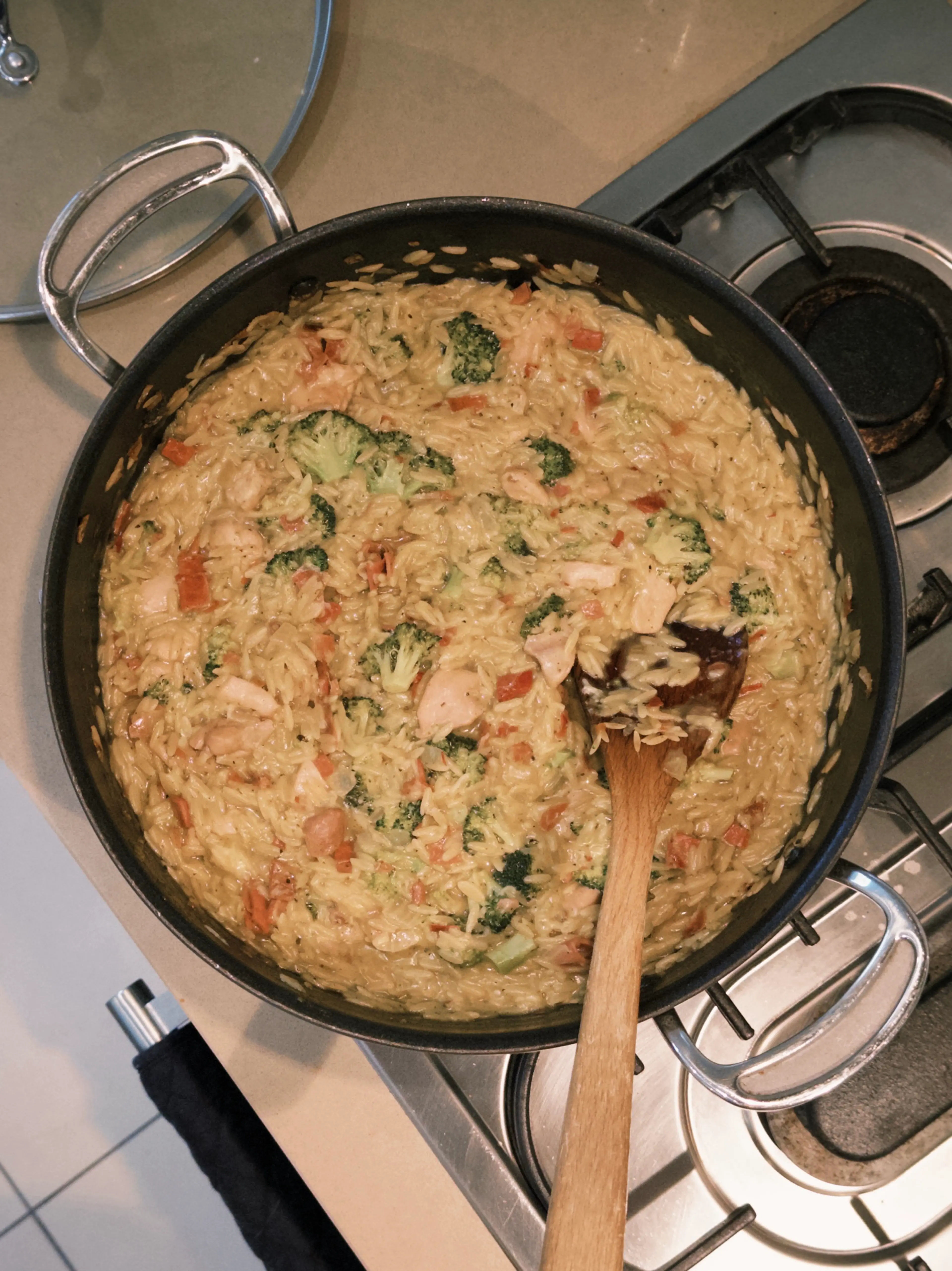 Chicken, Broccoli & Pesto Risoni Risotto