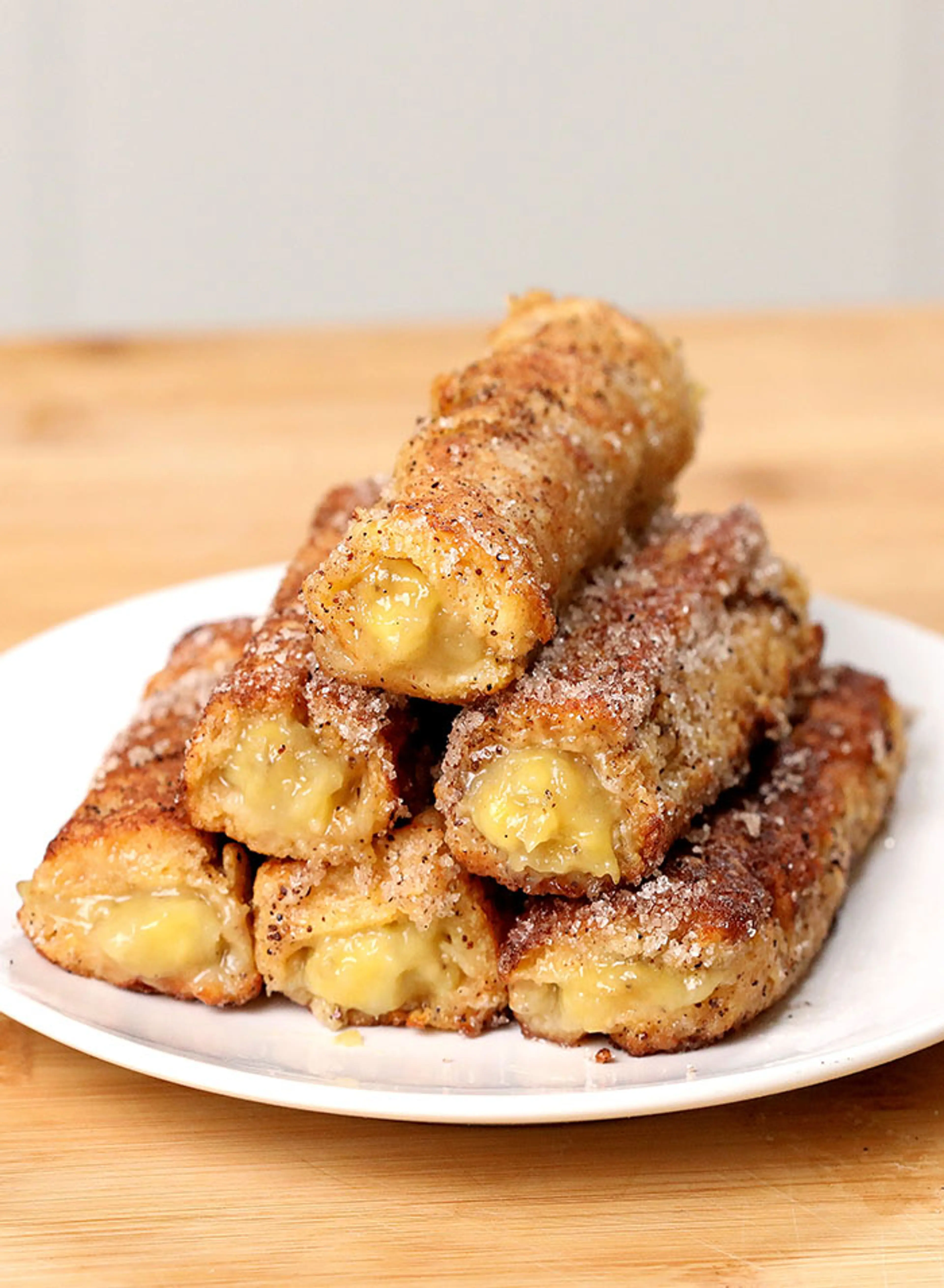 Banana French Toast Roll Ups