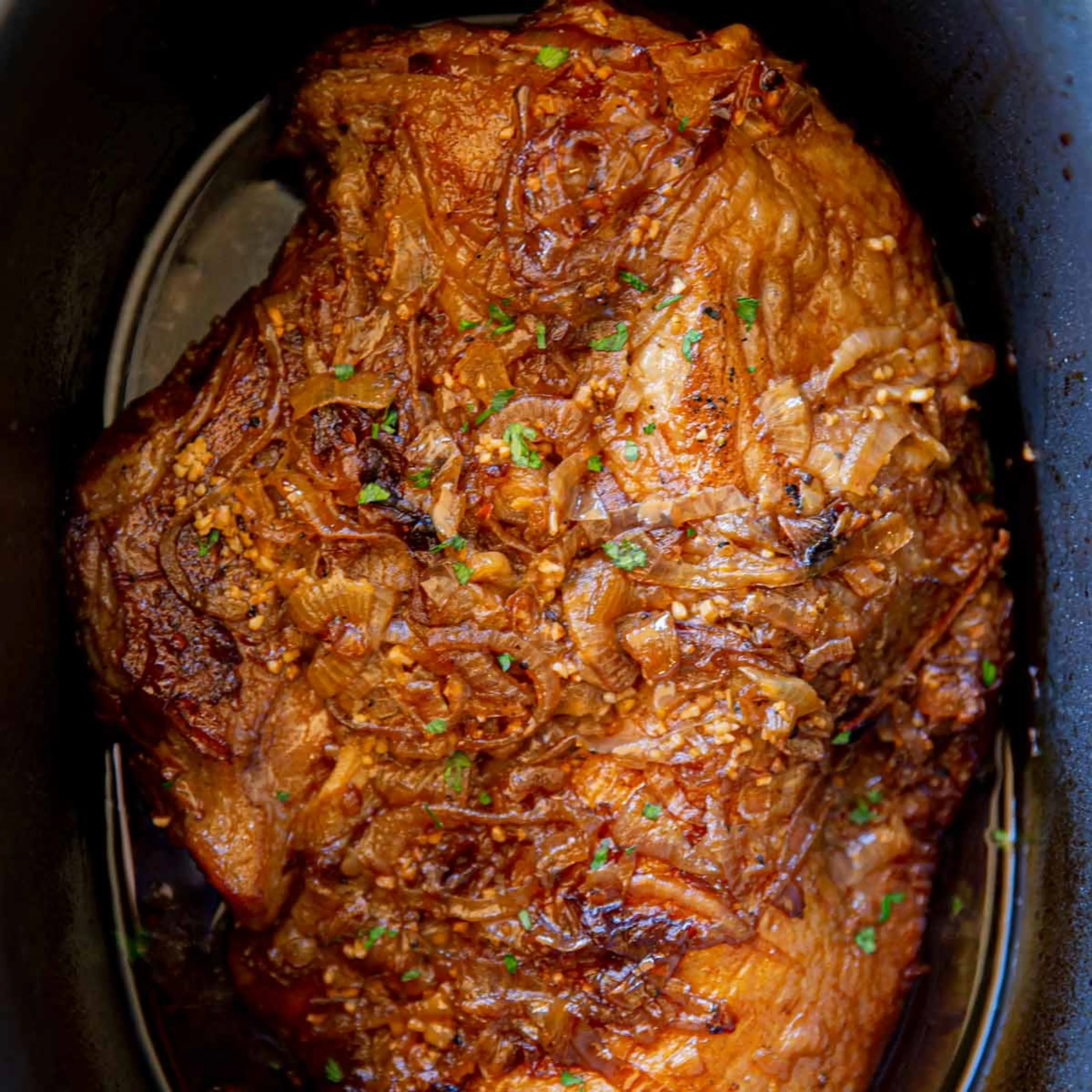 Slow Cooker Beer and Onion Brisket Recipe