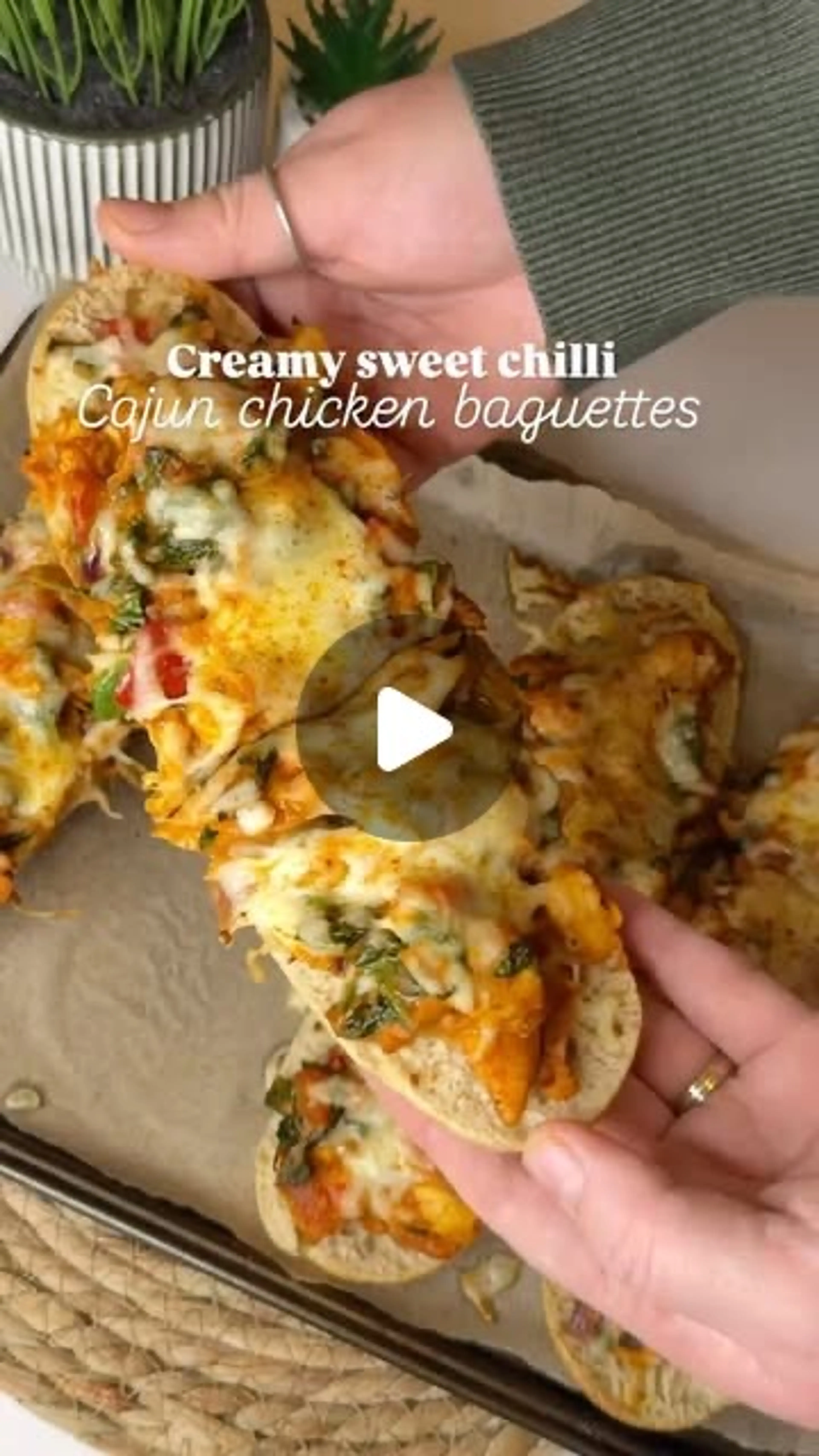 Creamy Sweet Chilli Cajun Chicken Baguettes