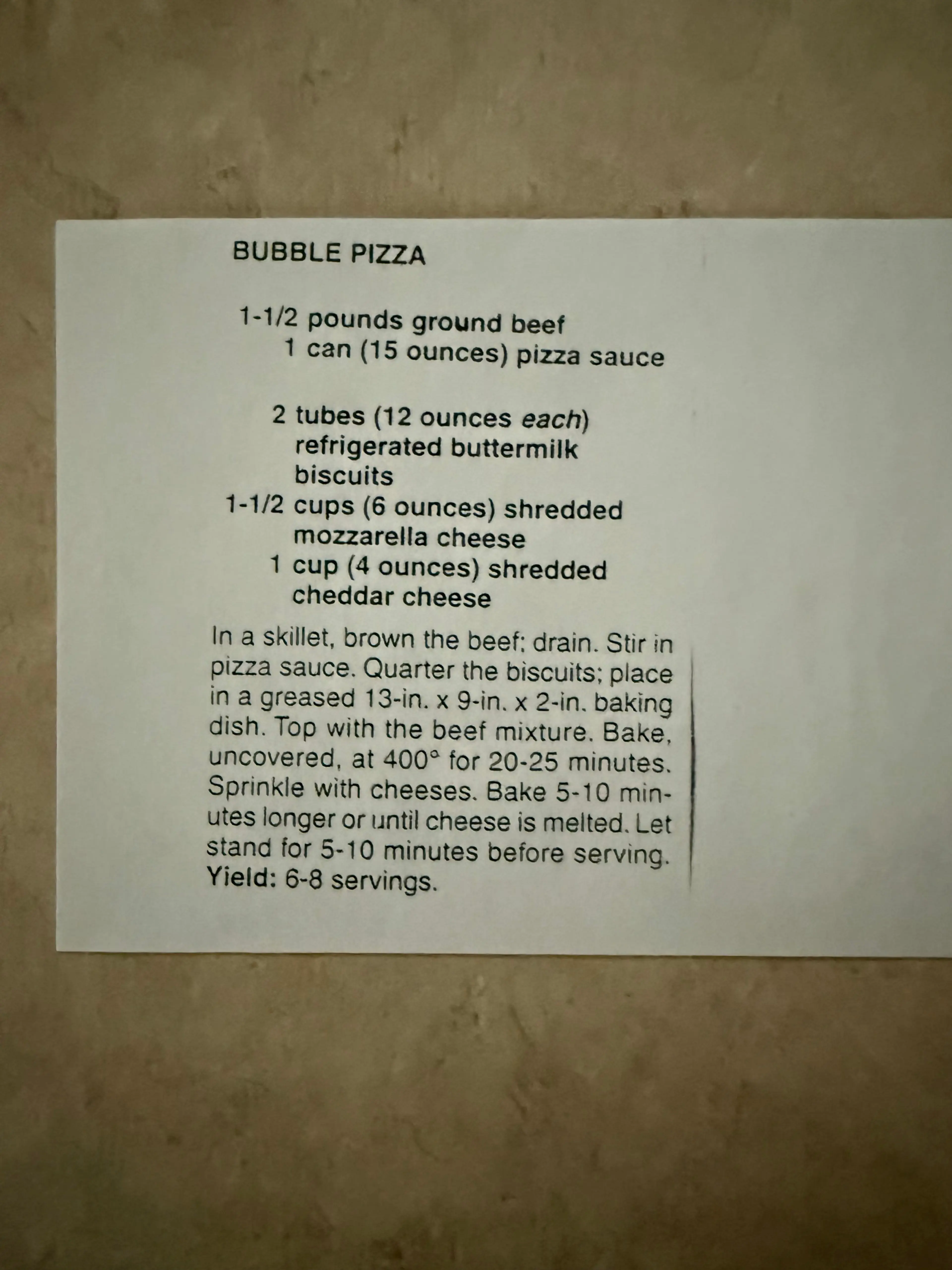 Bubble Pizza