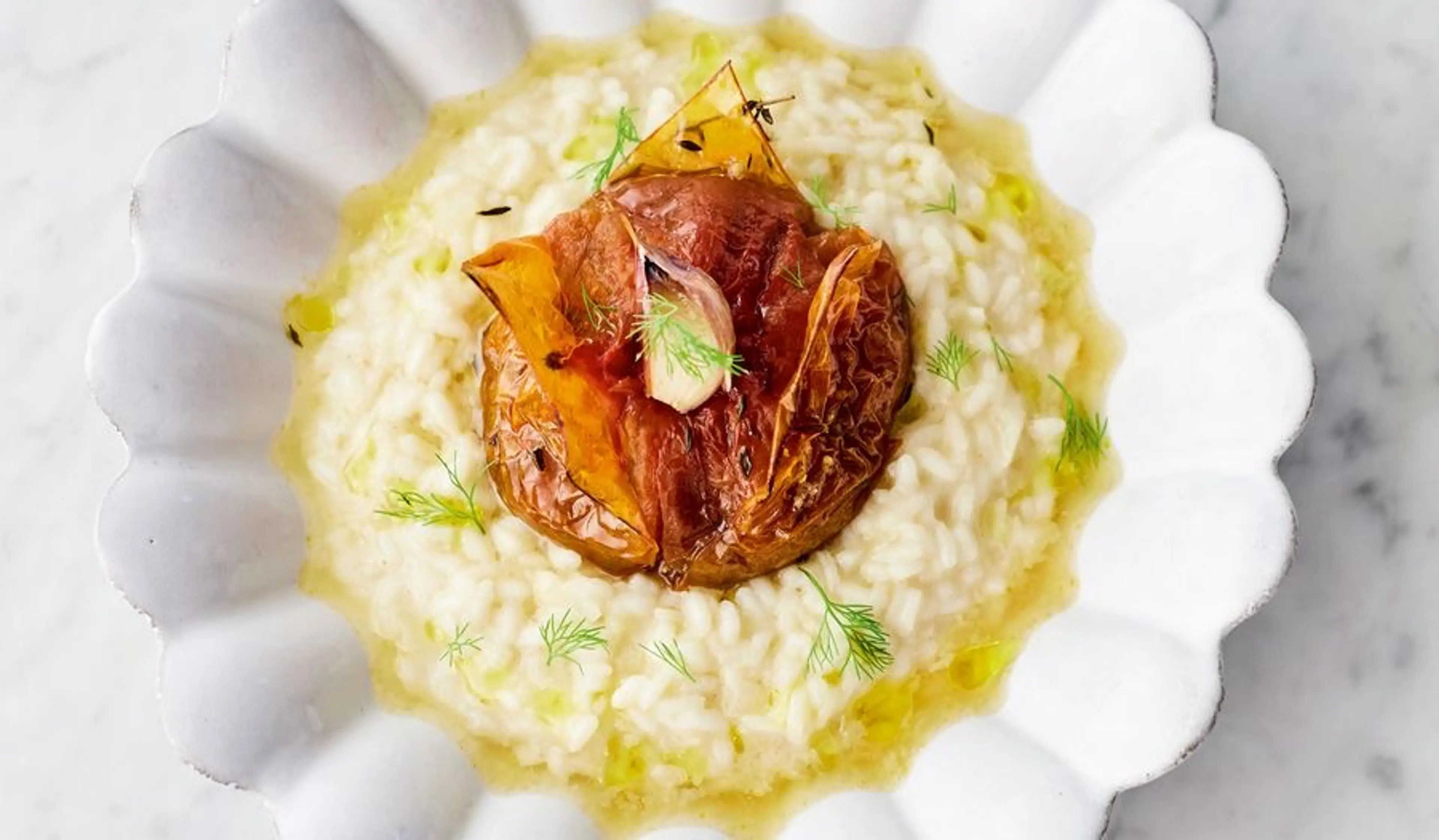 Risotto Geroosterde Tomaat