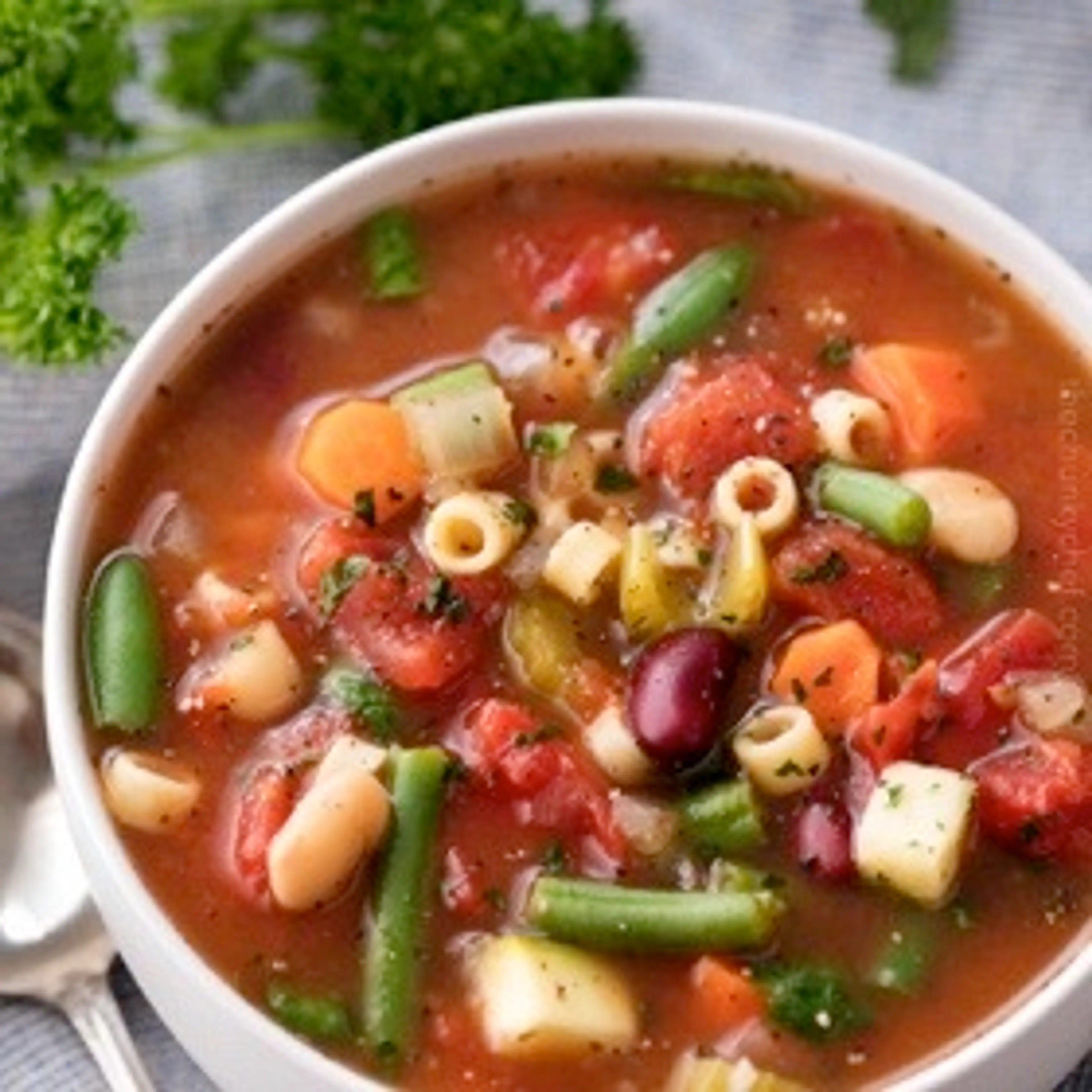 Hearty Slow Cooker Minestrone Soup