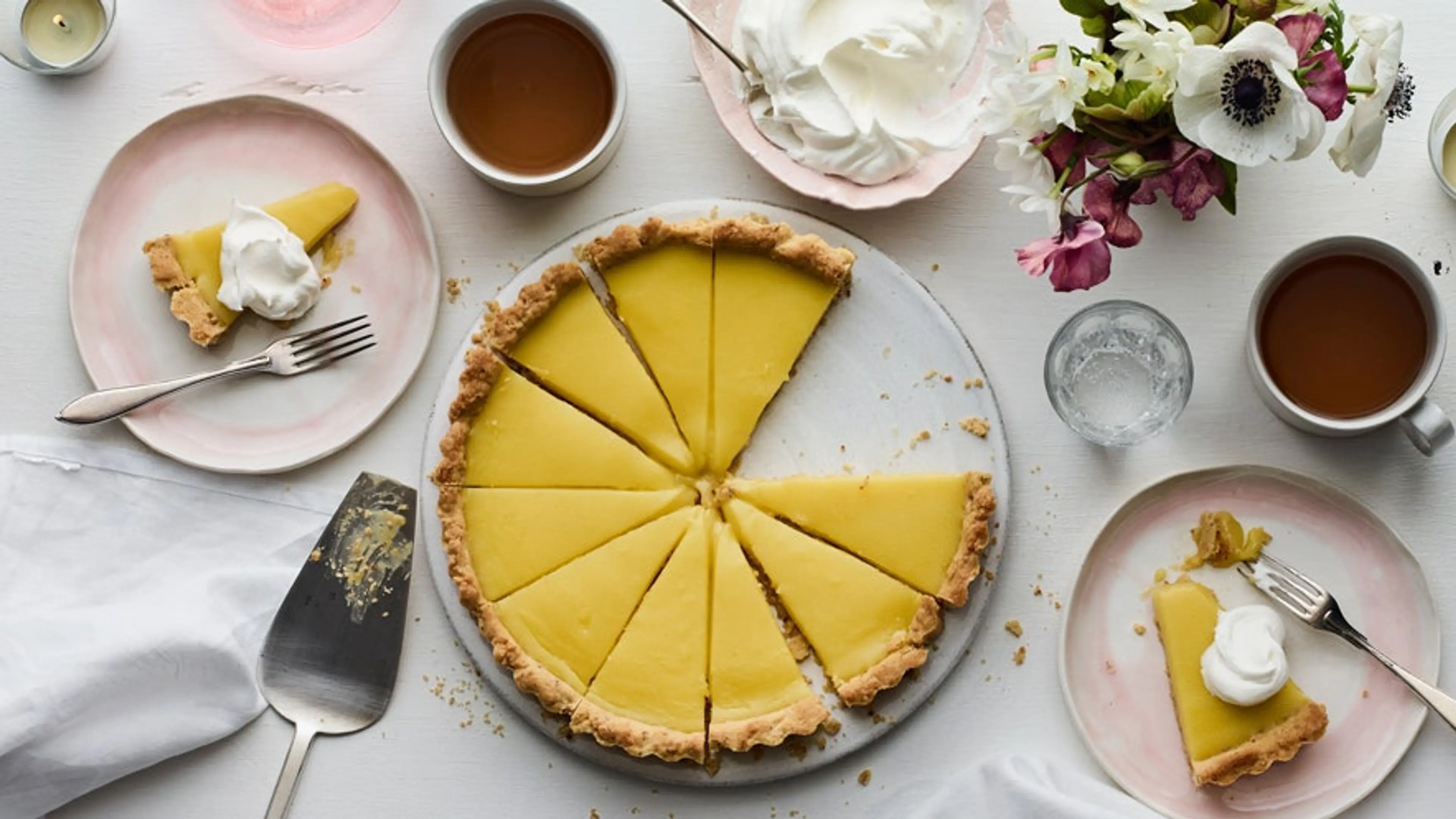 Lemon Curd Tart With Olive Oil