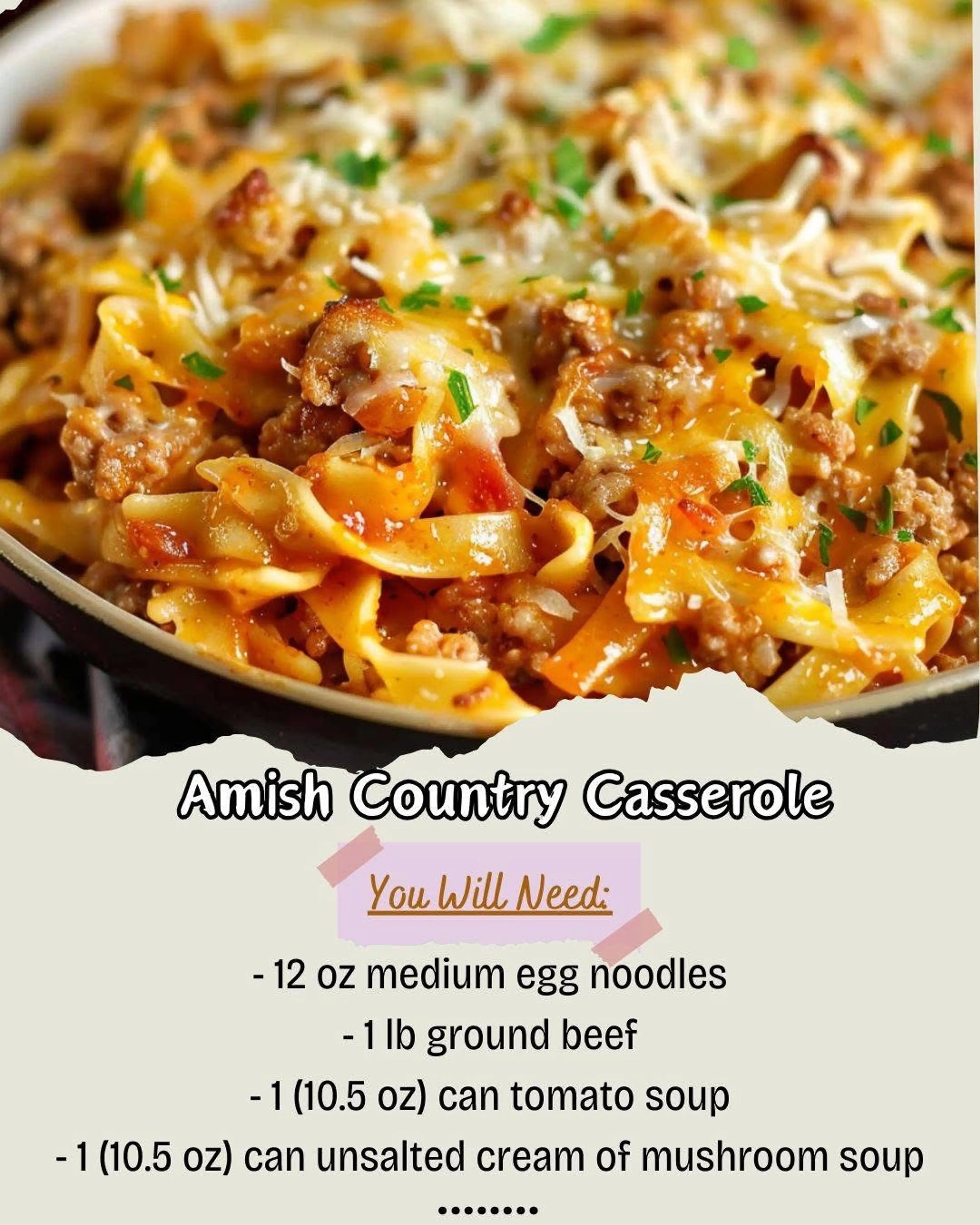 Amish country casserole