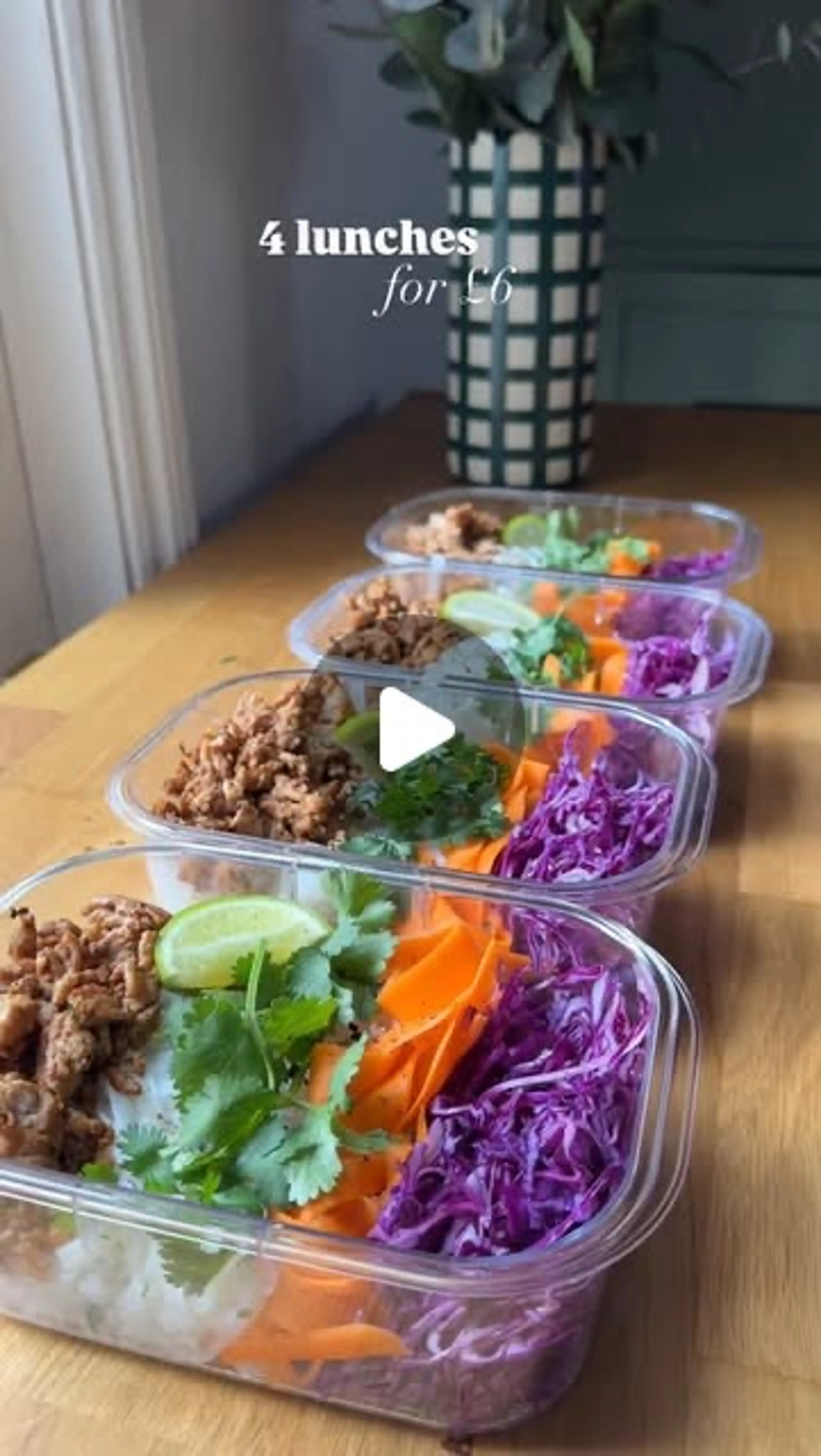 4 Lunches for £6 ~ Rainbow Noodle Bowl