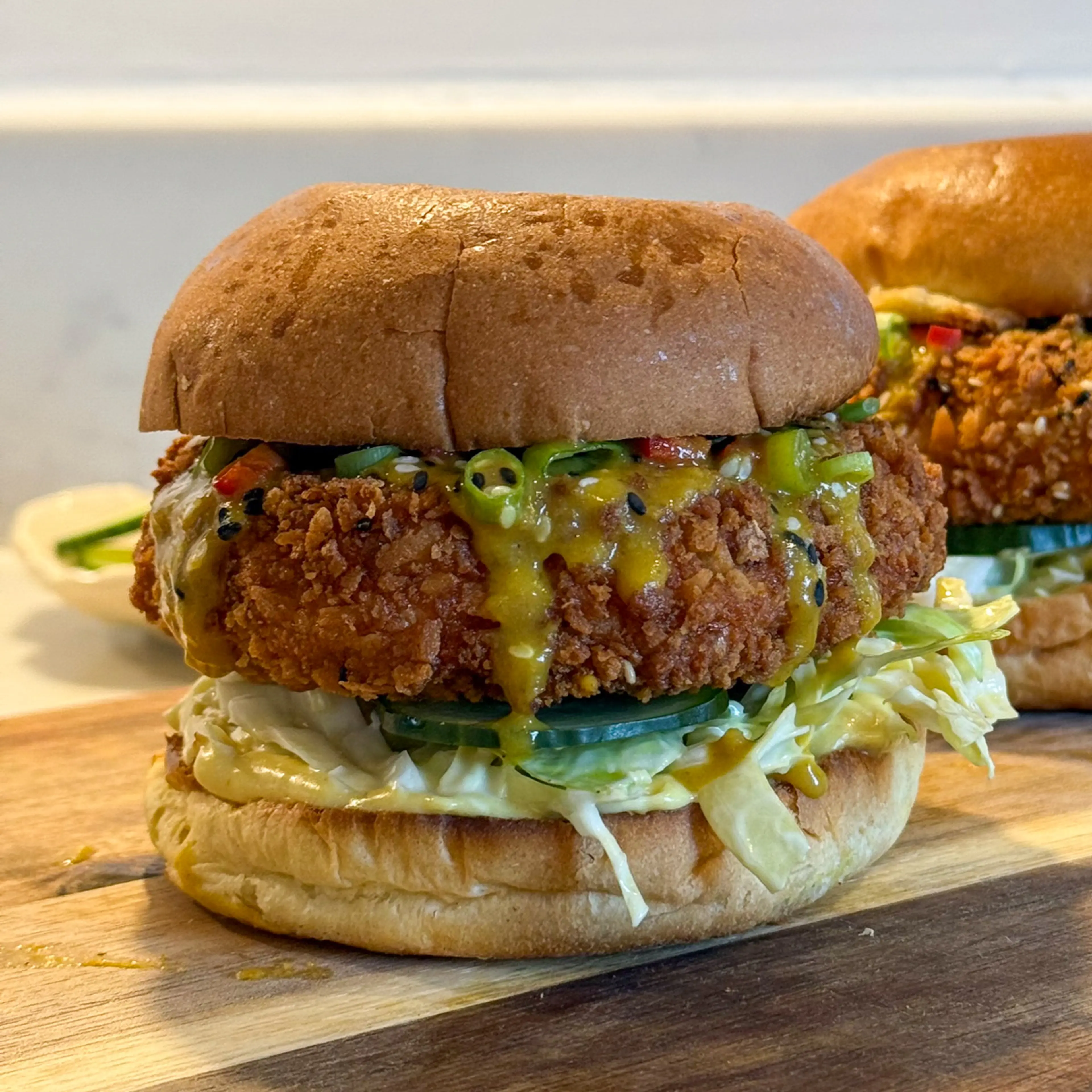 Chicken Katsu Curry Burgers recipe