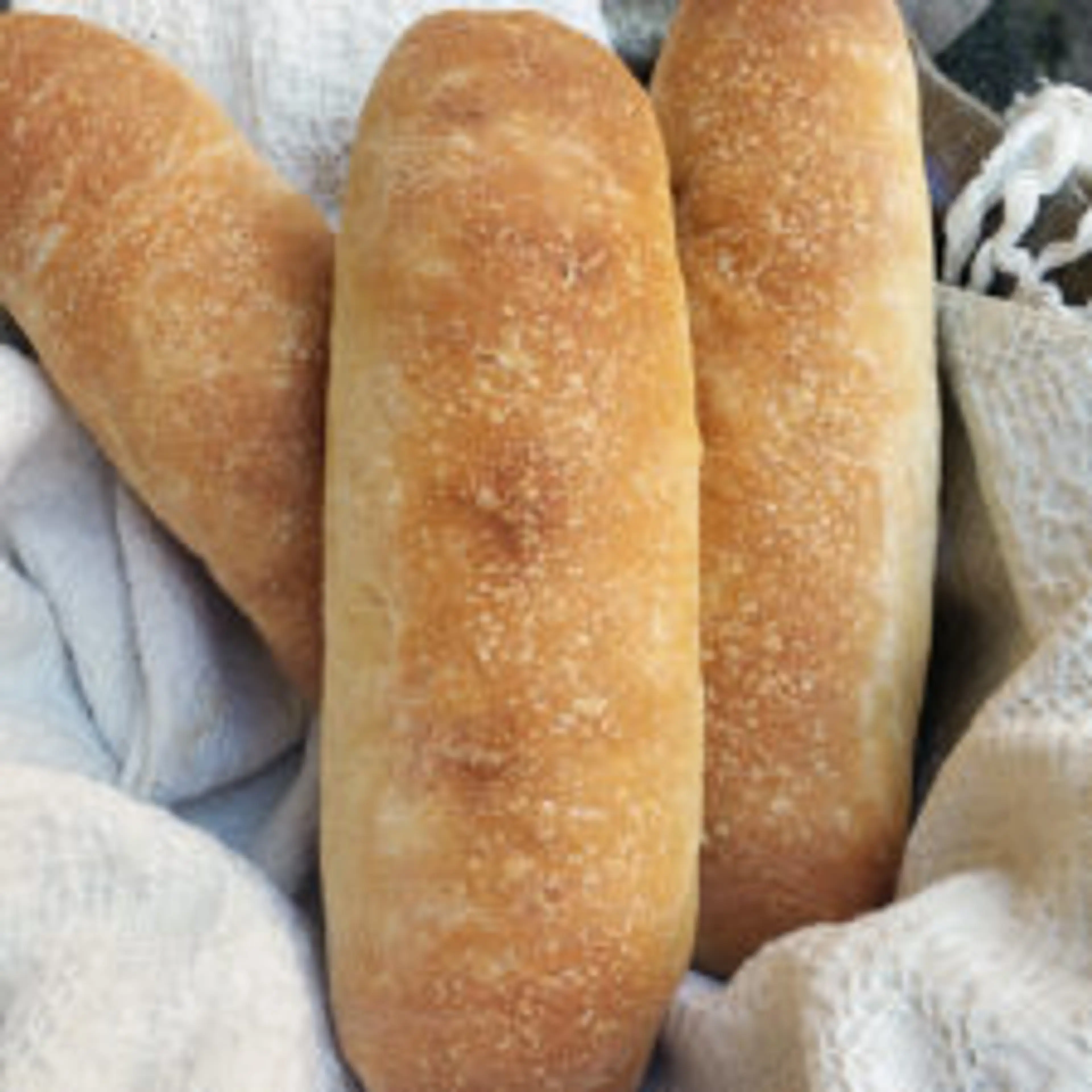 Soft & Chewy Sourdough Hoagie Rolls