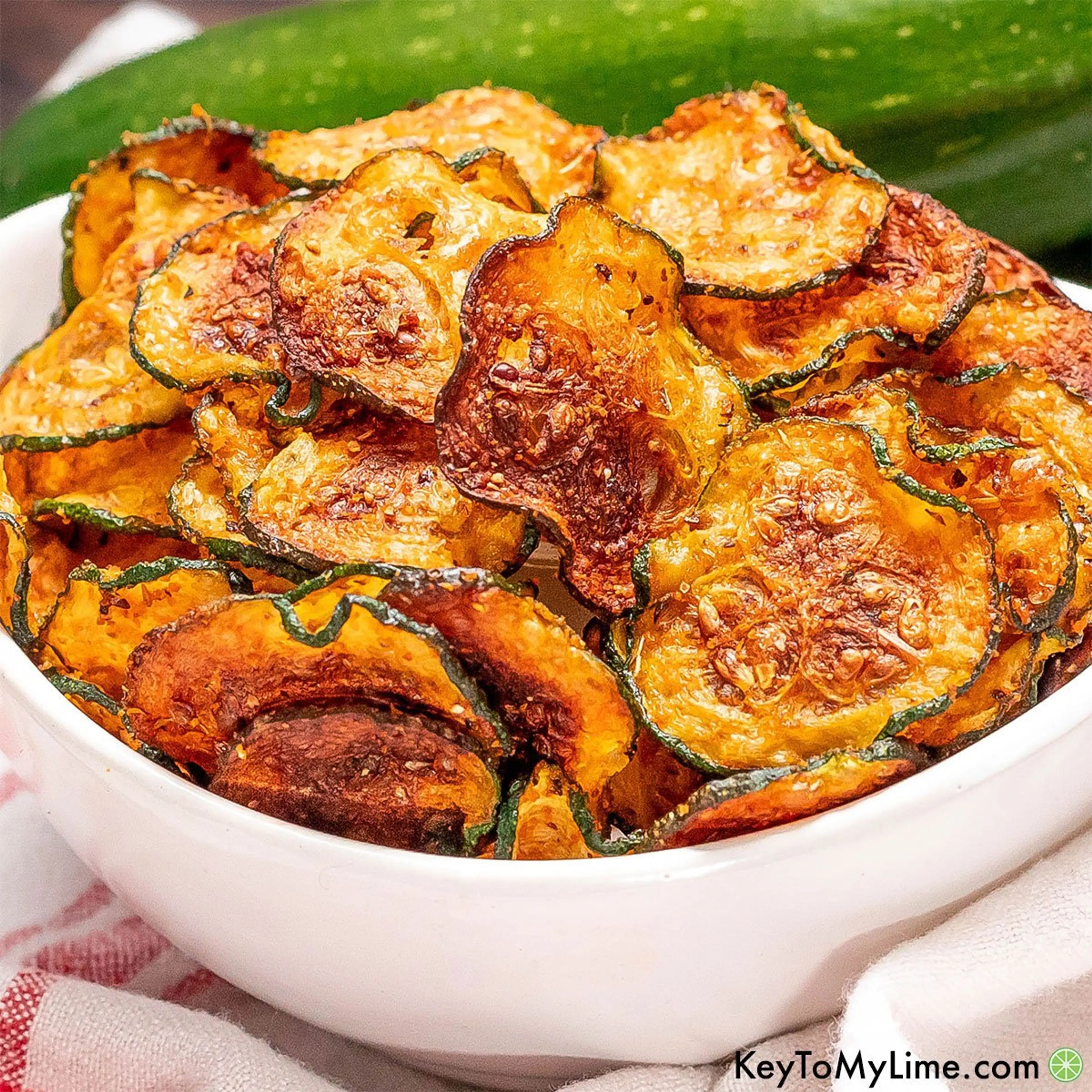 CRISPY Zucchini Chips (Oven or Air Fryer)
