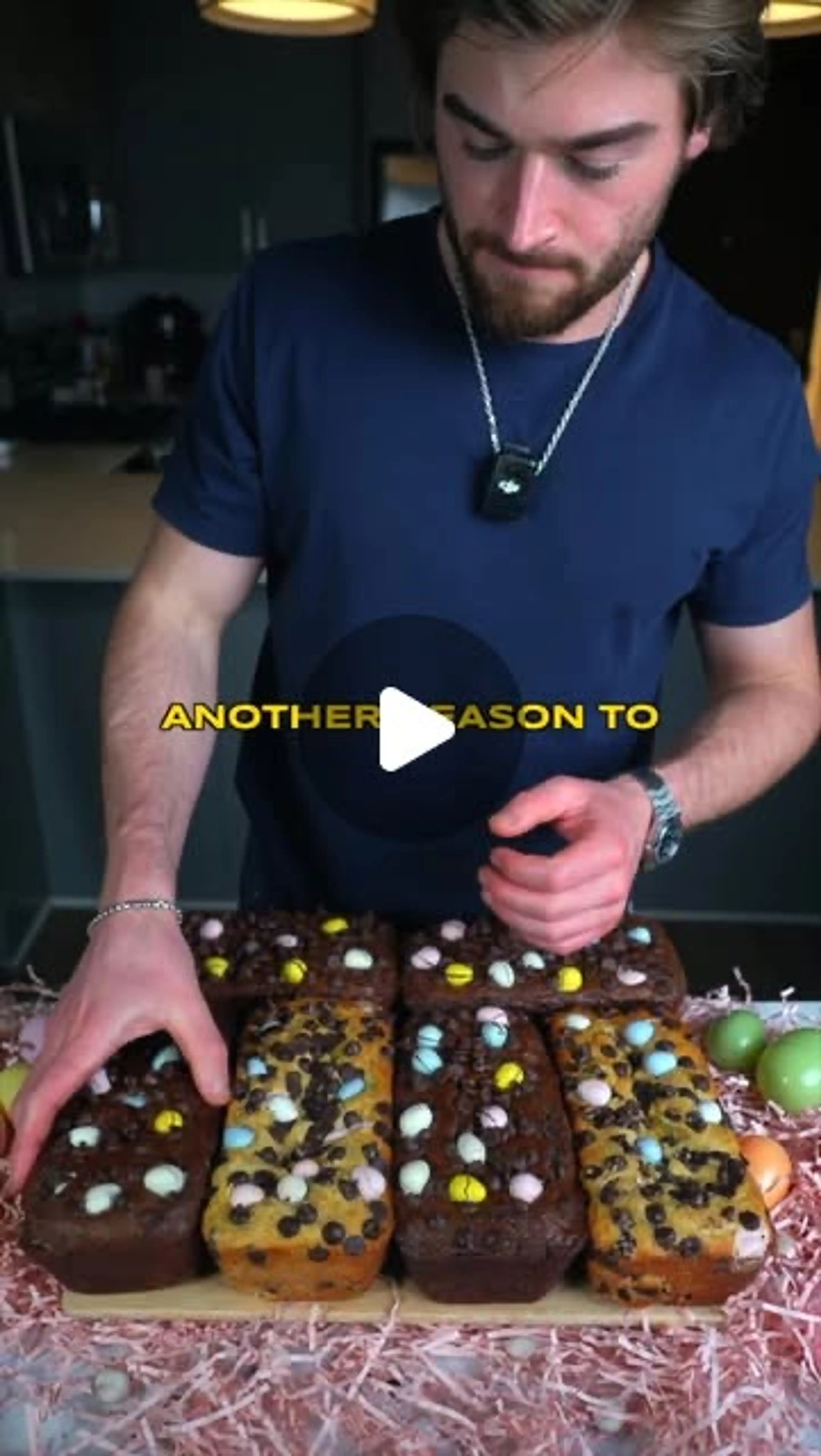 Recipe) Low Calorie Protein Easter Chocolate Chip Cookie Cak