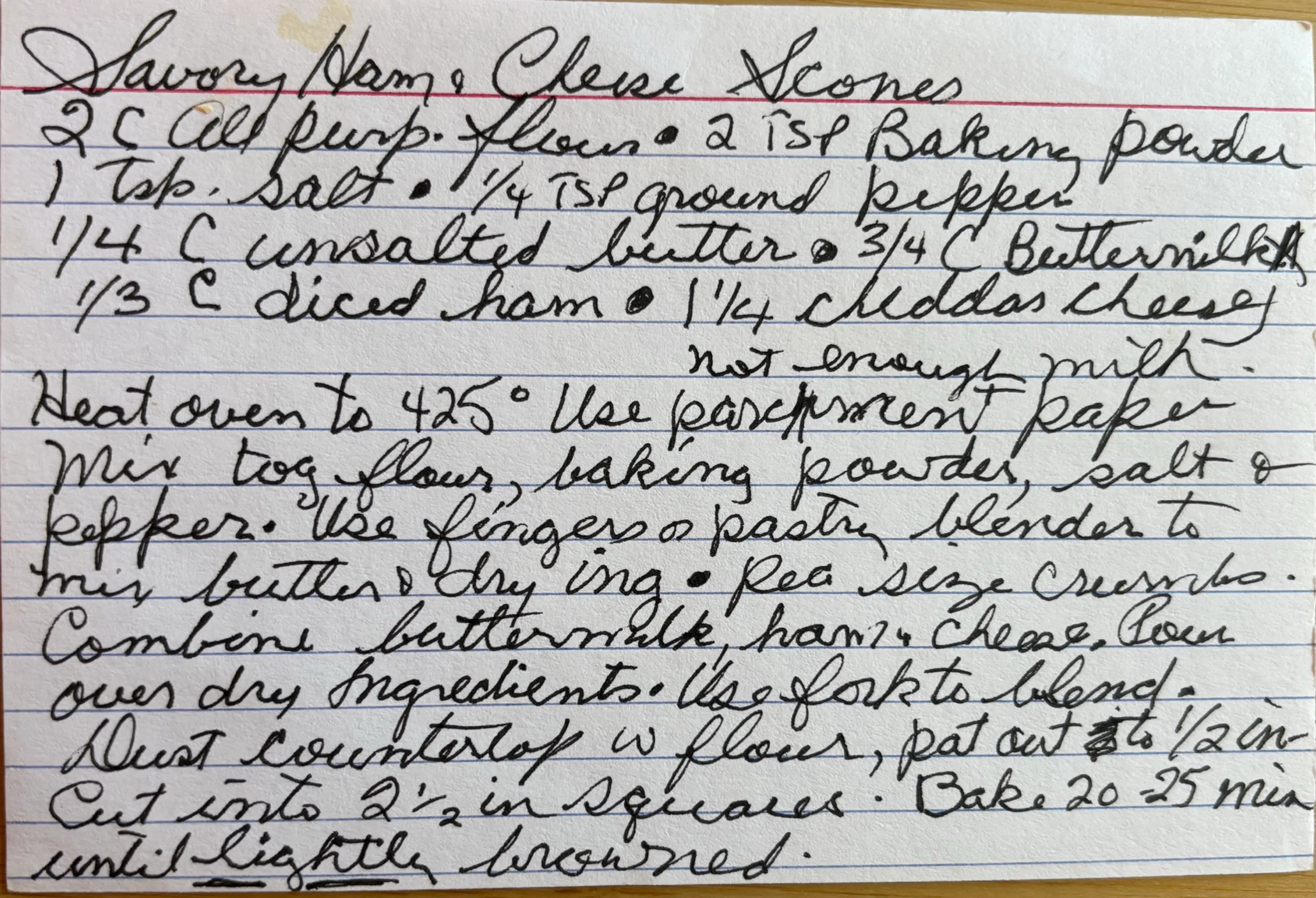 Savory Ham & Cheese Scones