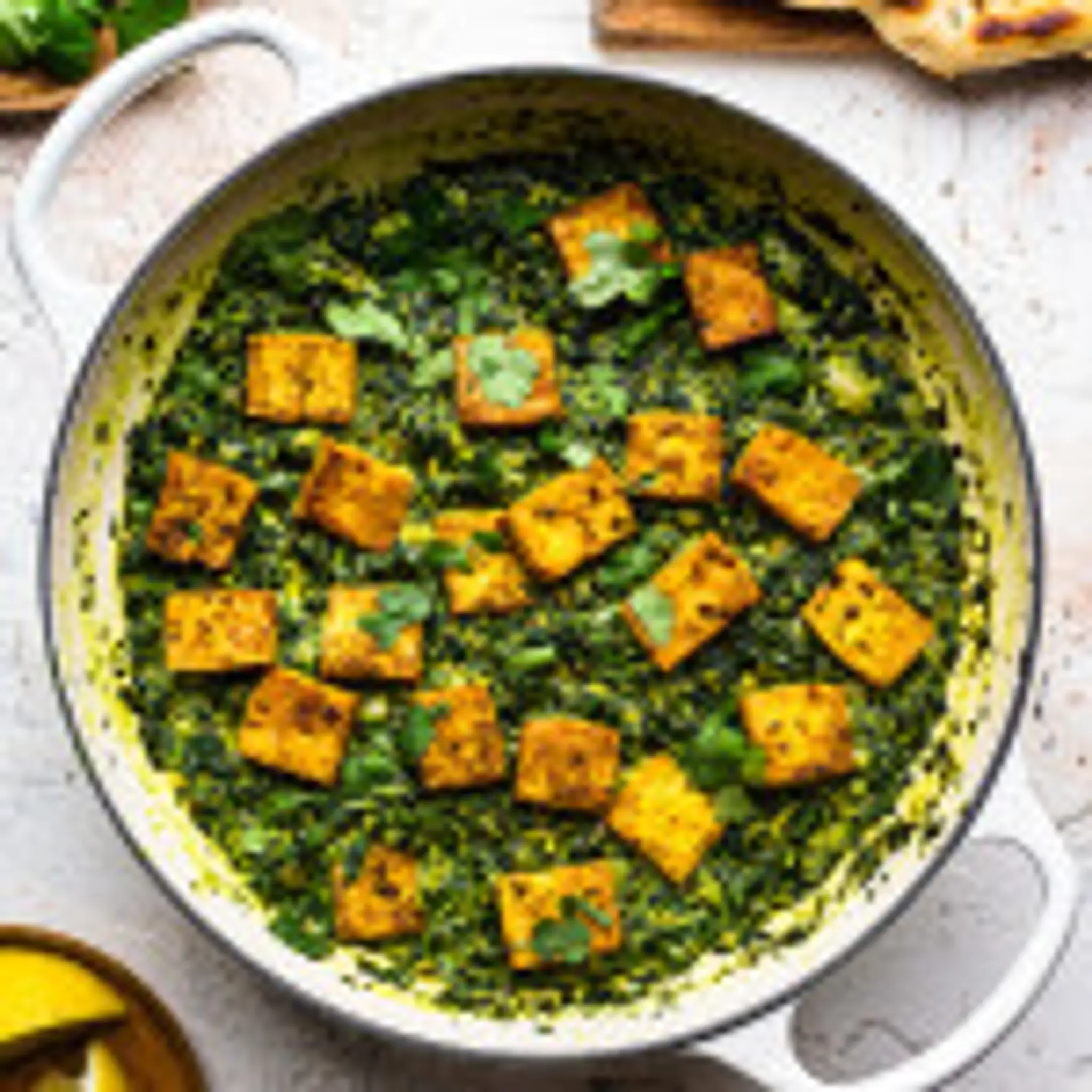 Saag tofu (vegan saag paneer)