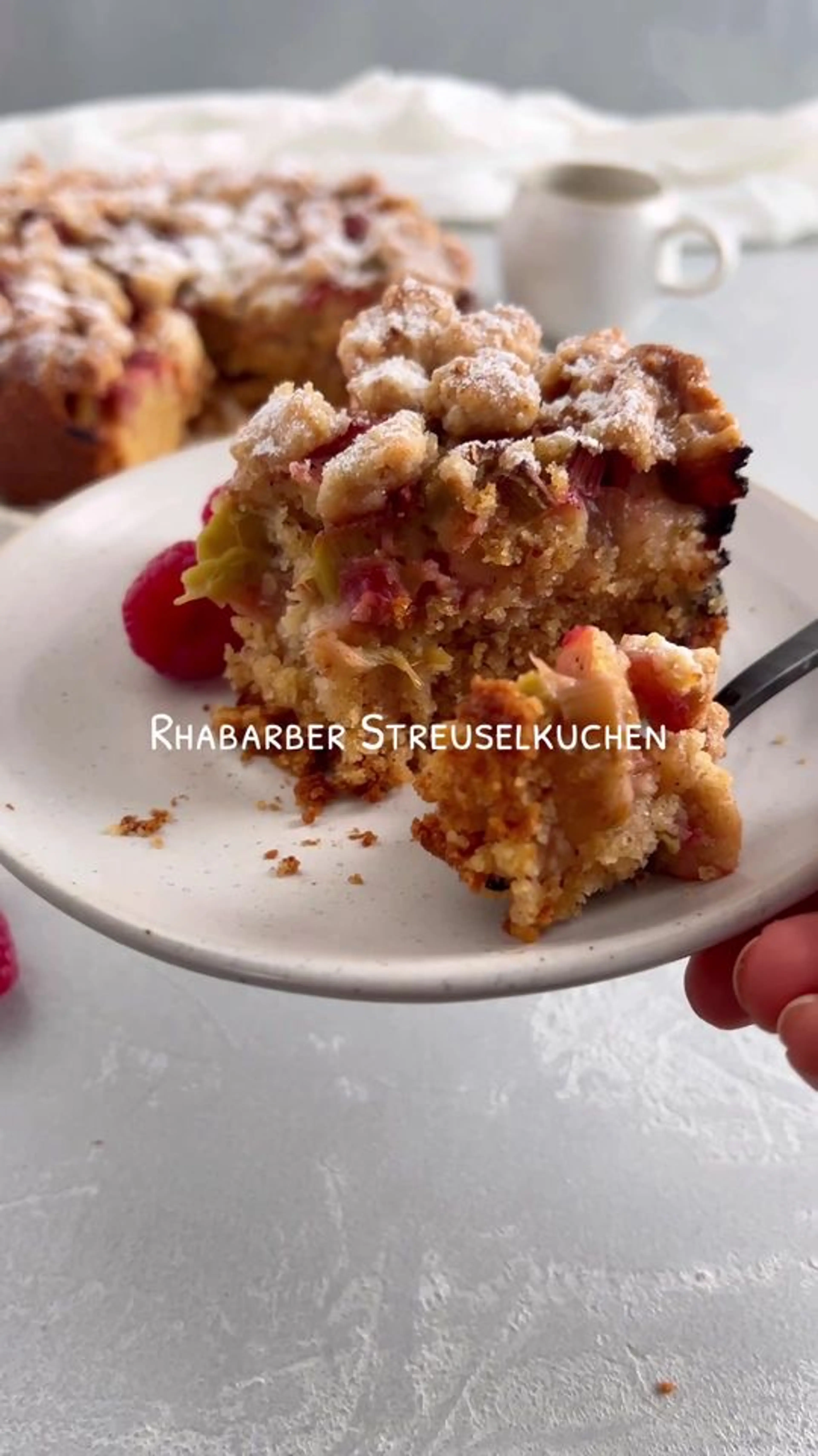 Rhabarber Streuselkuchen