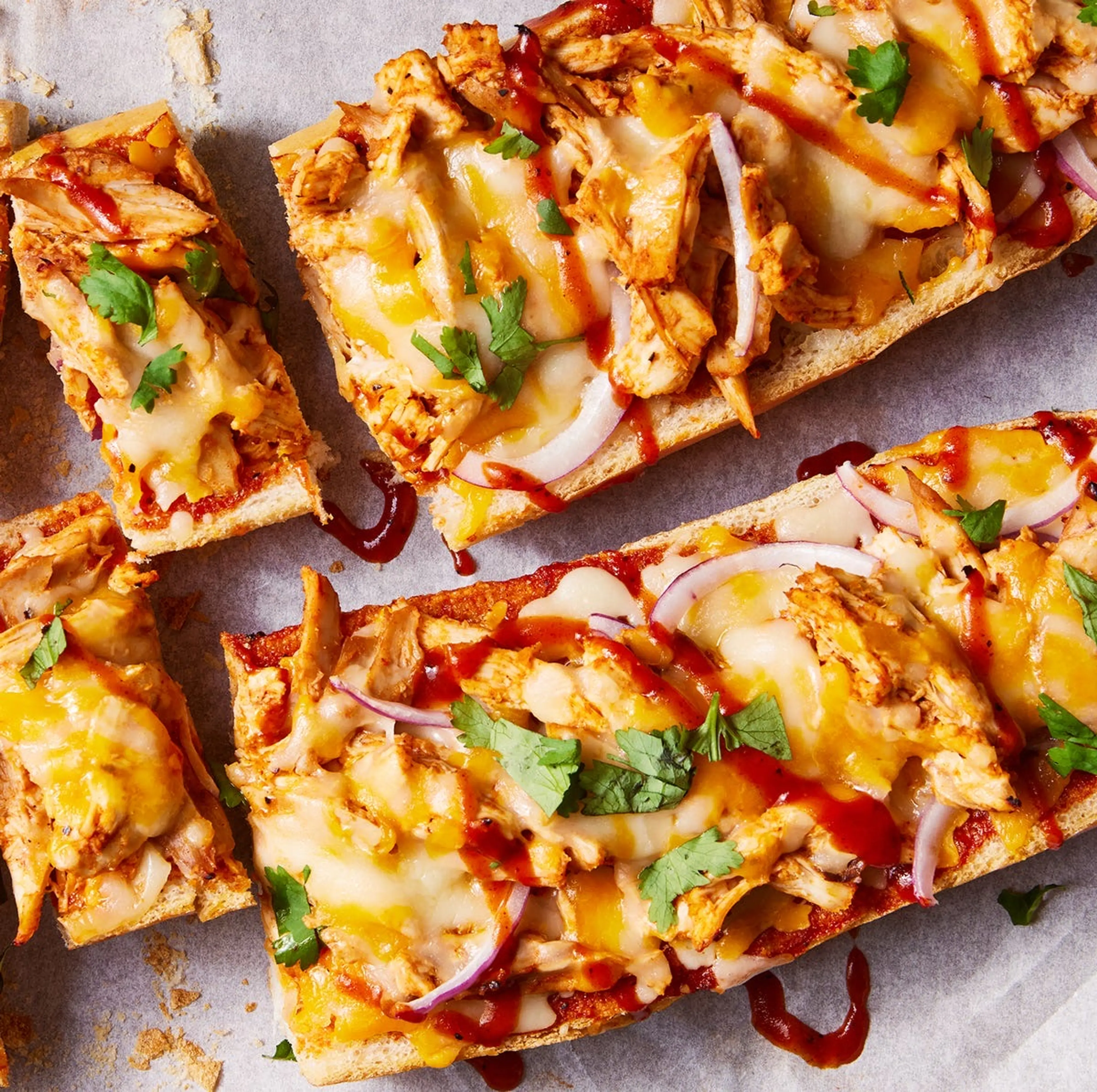 BBQ Chicken French Bread Pizza