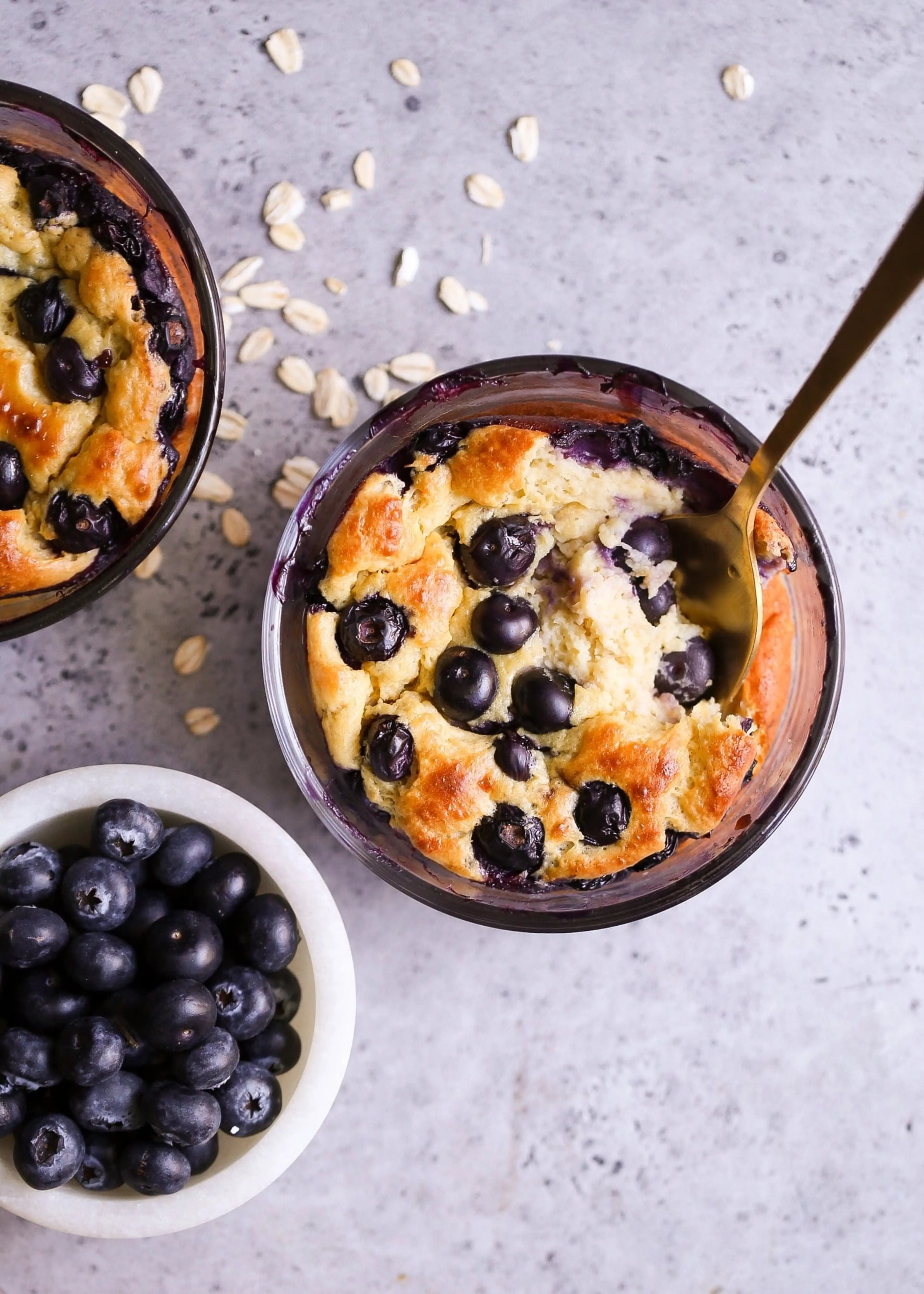 Baked Blueberry Cottage Cheese Breakfast Bowls
