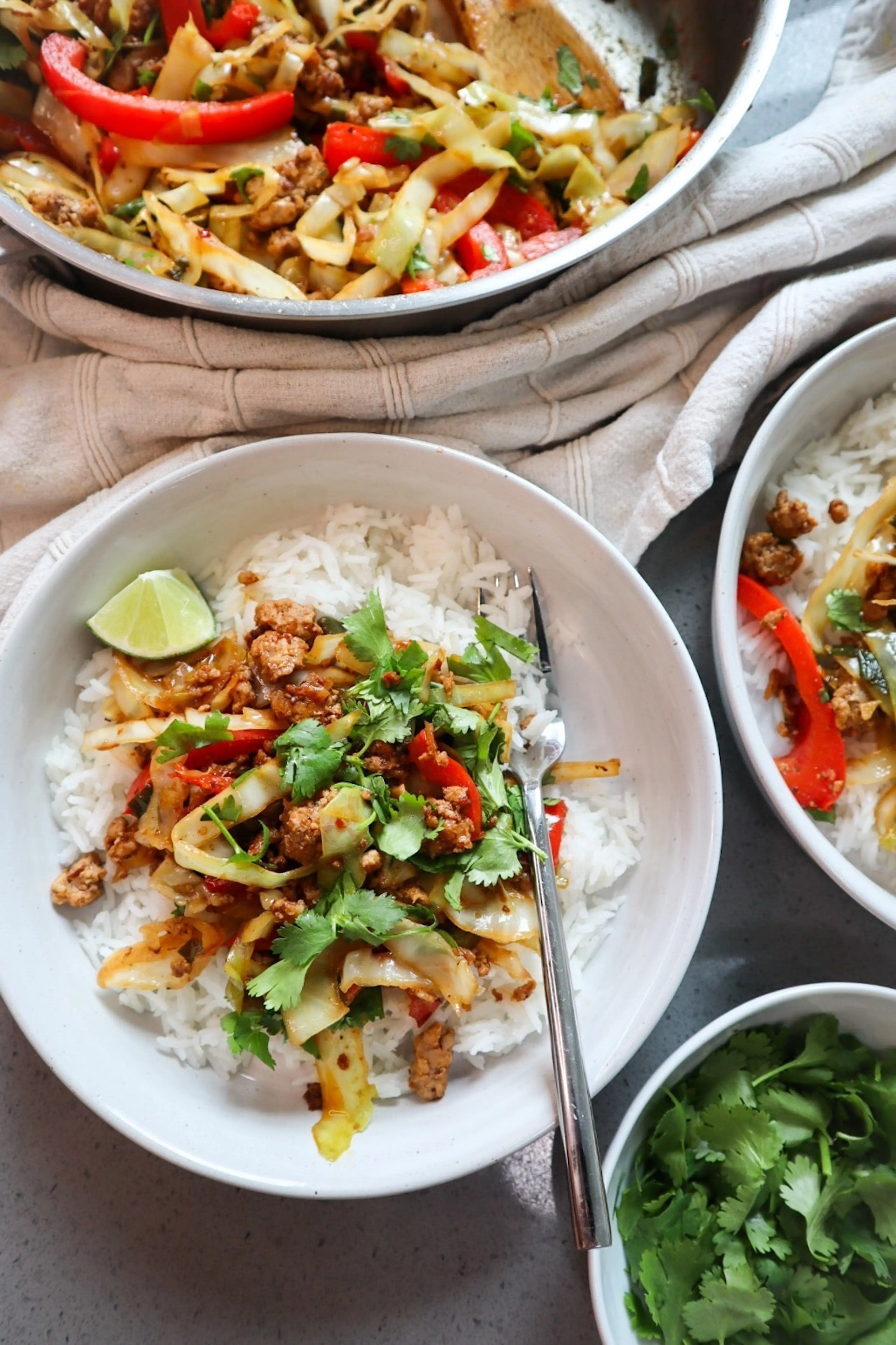 Sweet and Spicy Pork Bowls