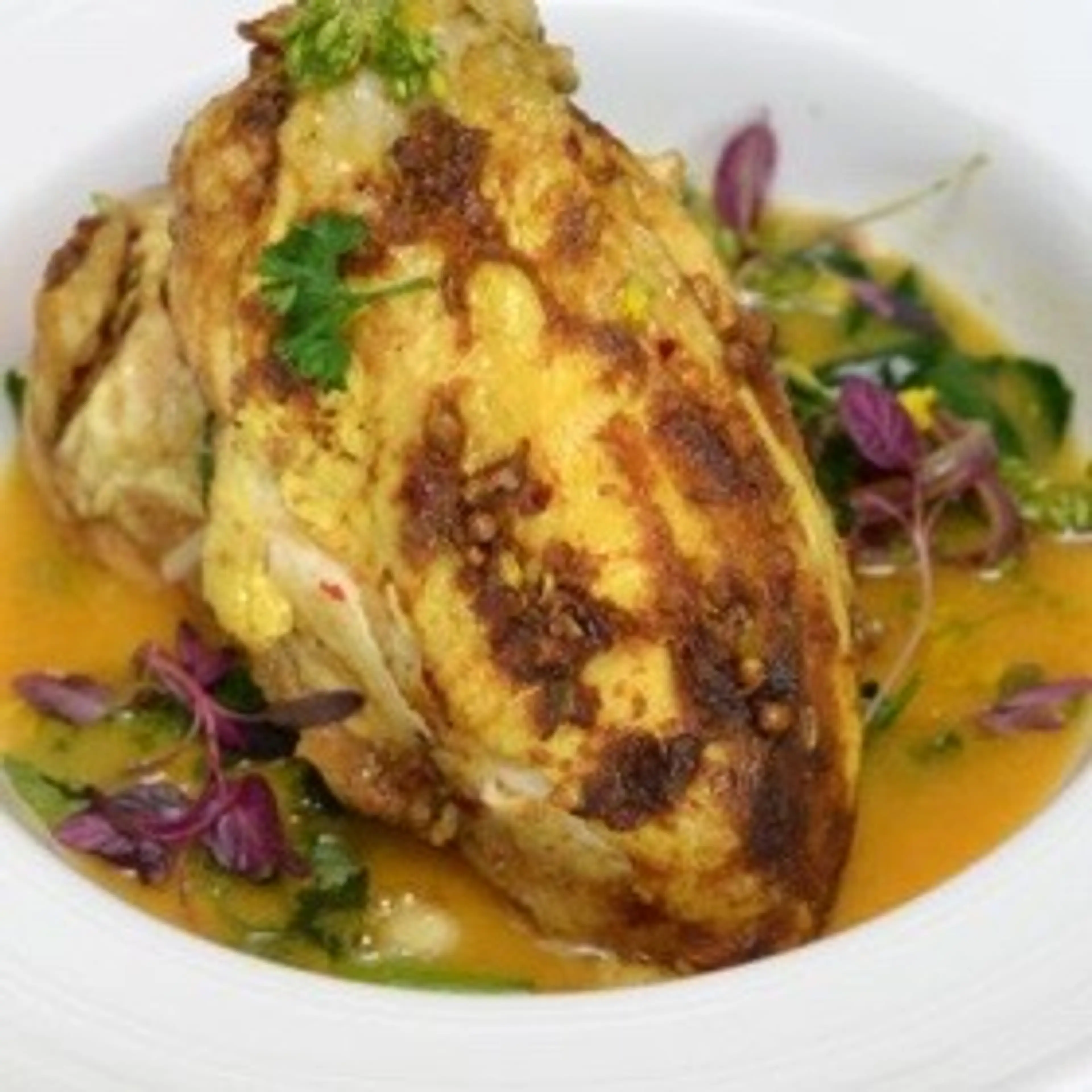 Lightly curried coconut chicken