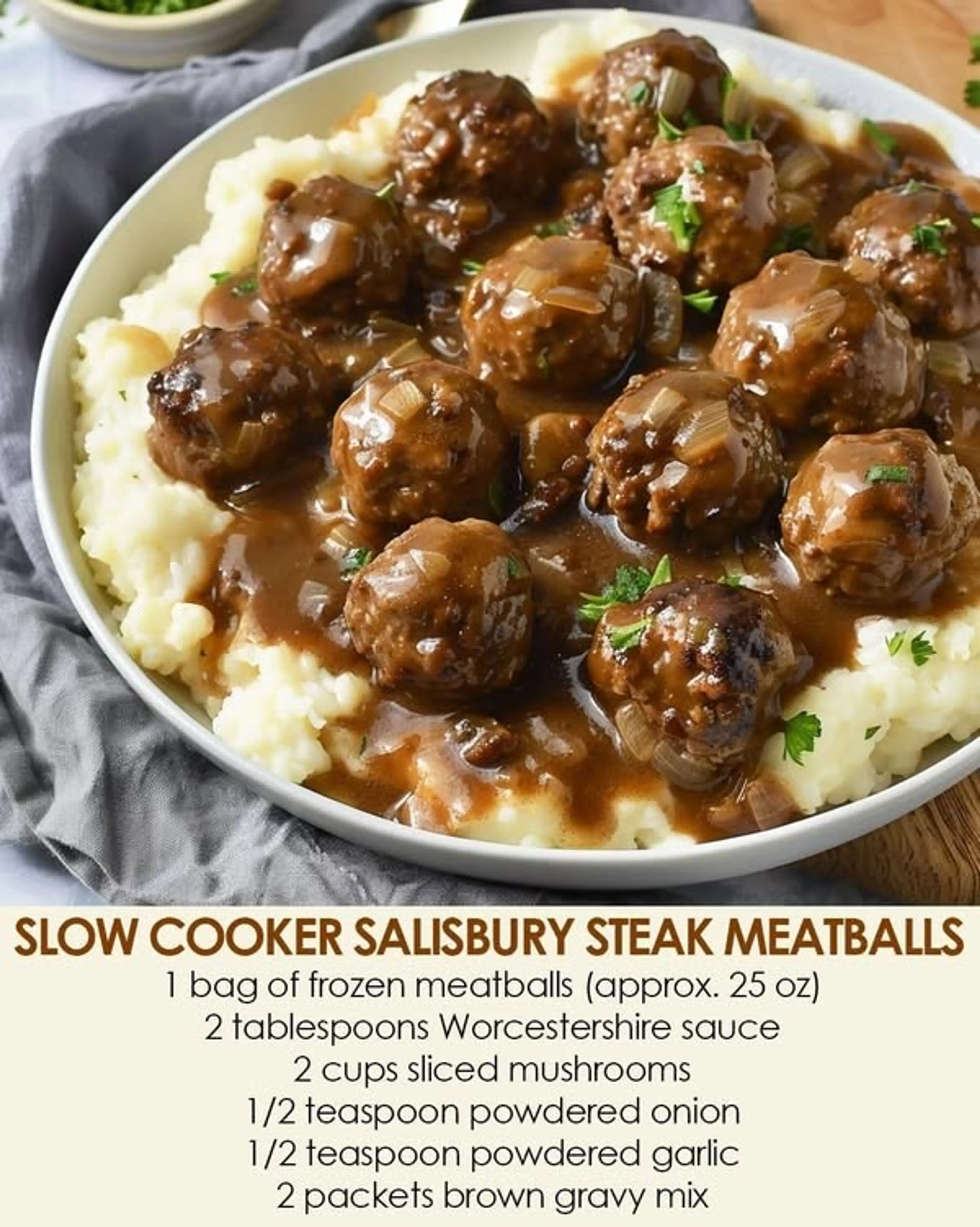 Salisbury Steak Meatballs
