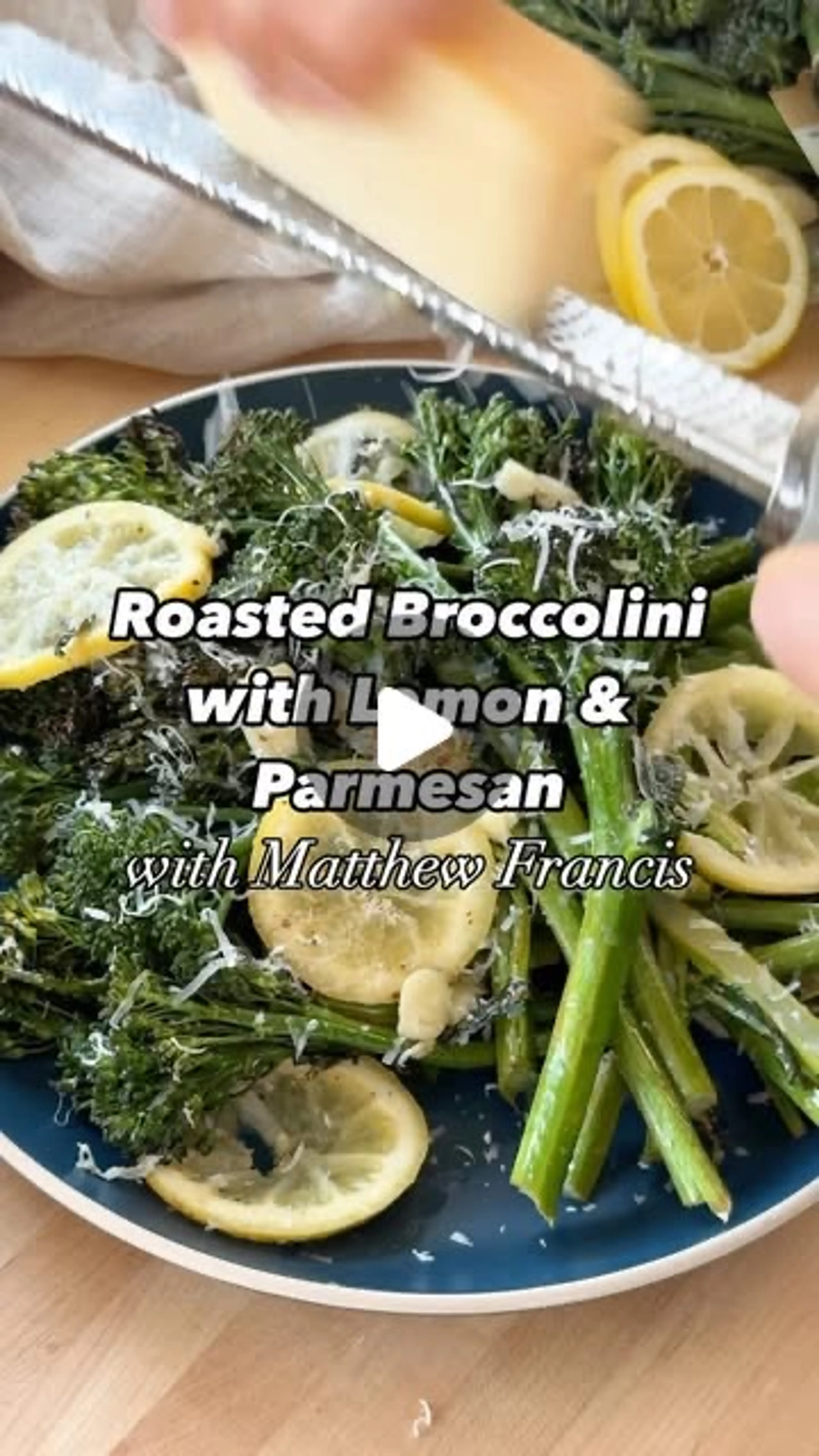 Freshly Grated Parmesan Coats the Broccoli florets with Chee