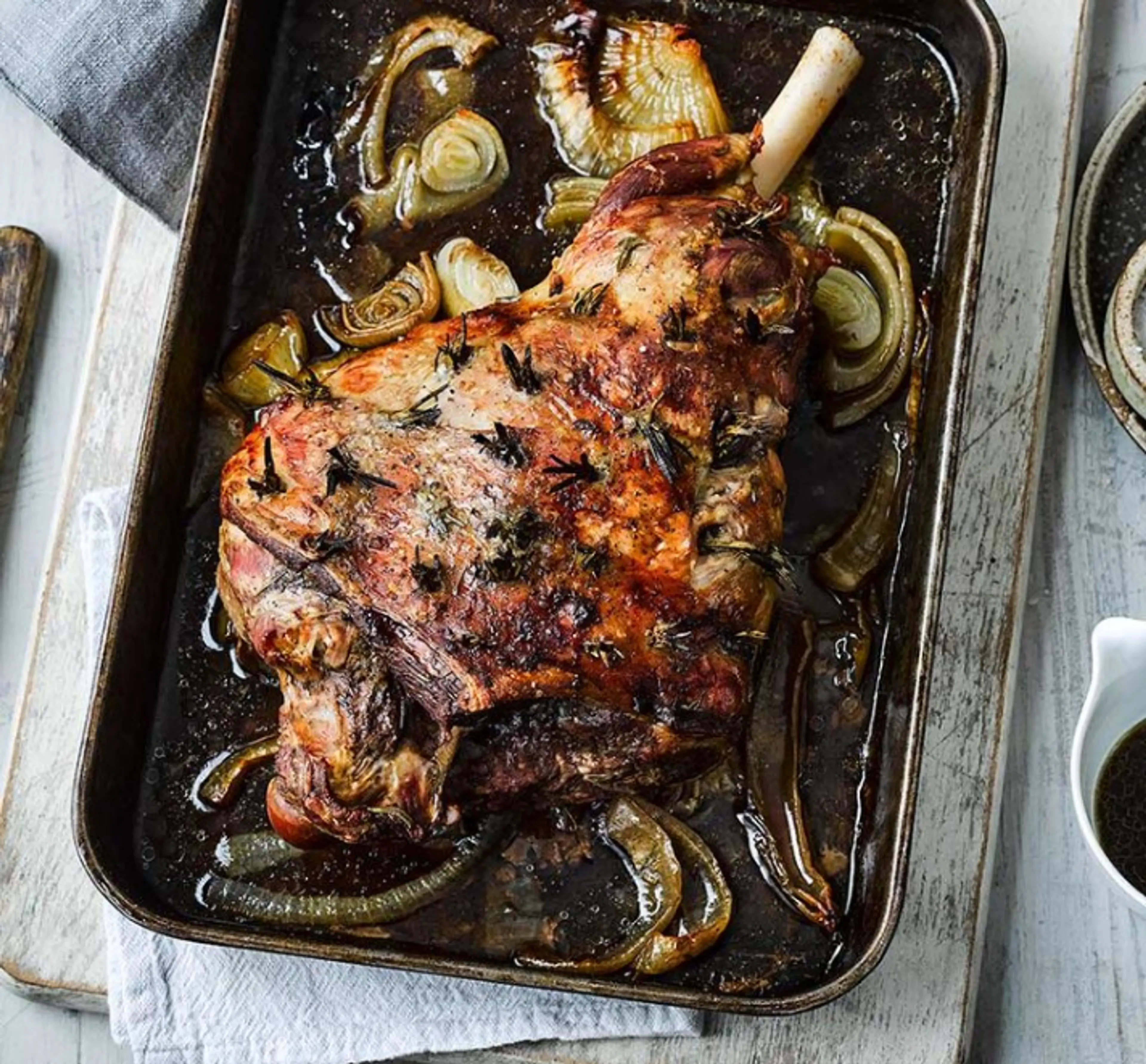 Easy roast leg of lamb