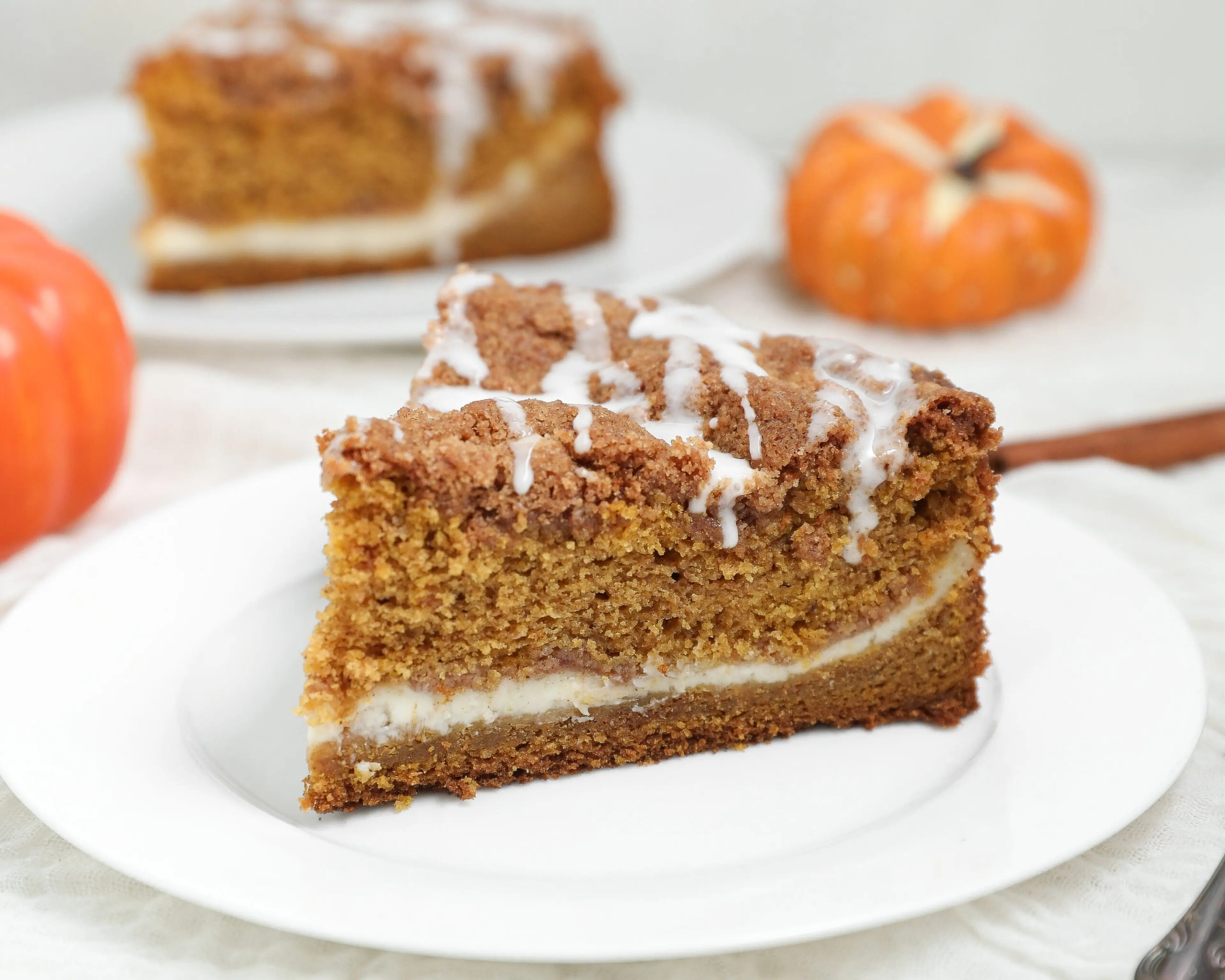 Pumpkin Coffee Cake with Cream Cheese