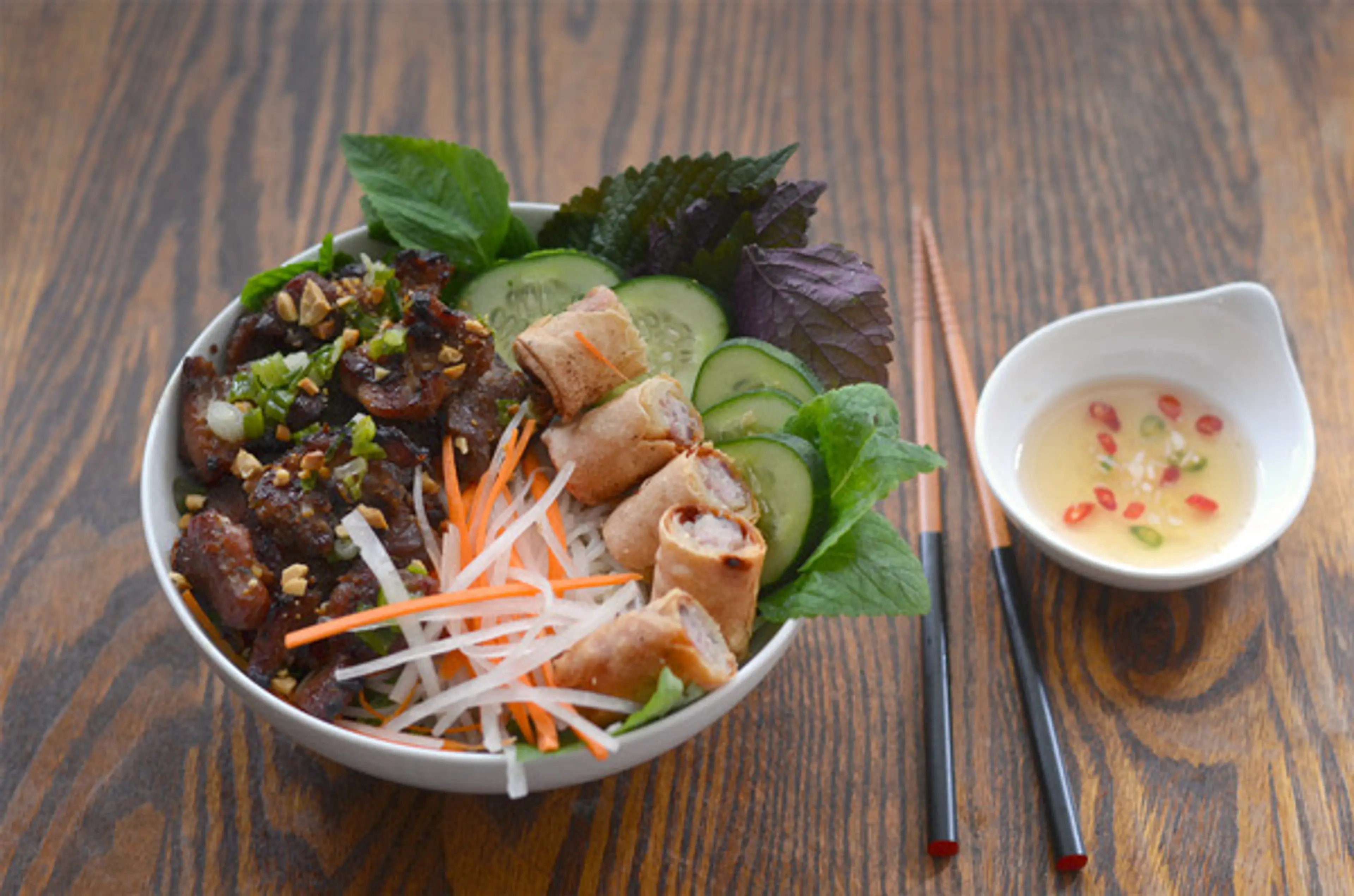 Bún Thịt Nướng Recipe (Vietnamese Grilled Pork & Rice Noodle