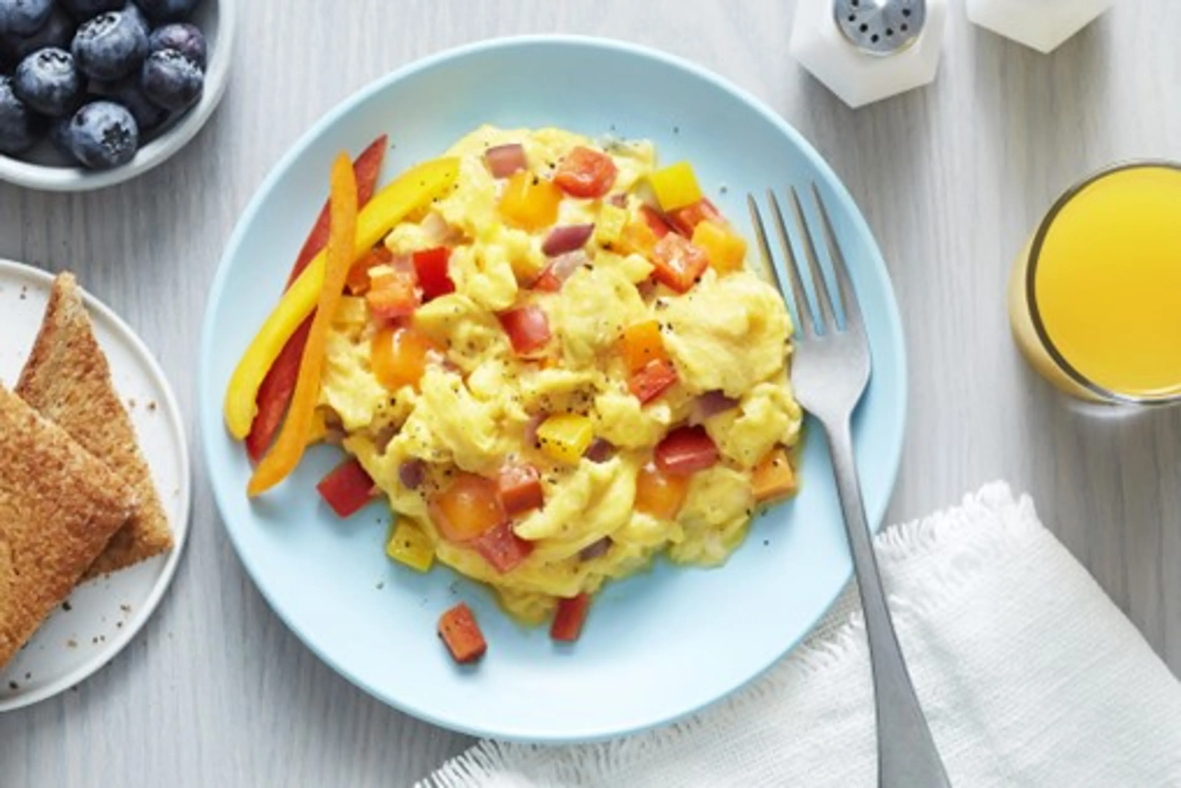Sweet Bell Pepper Scrambled Eggs