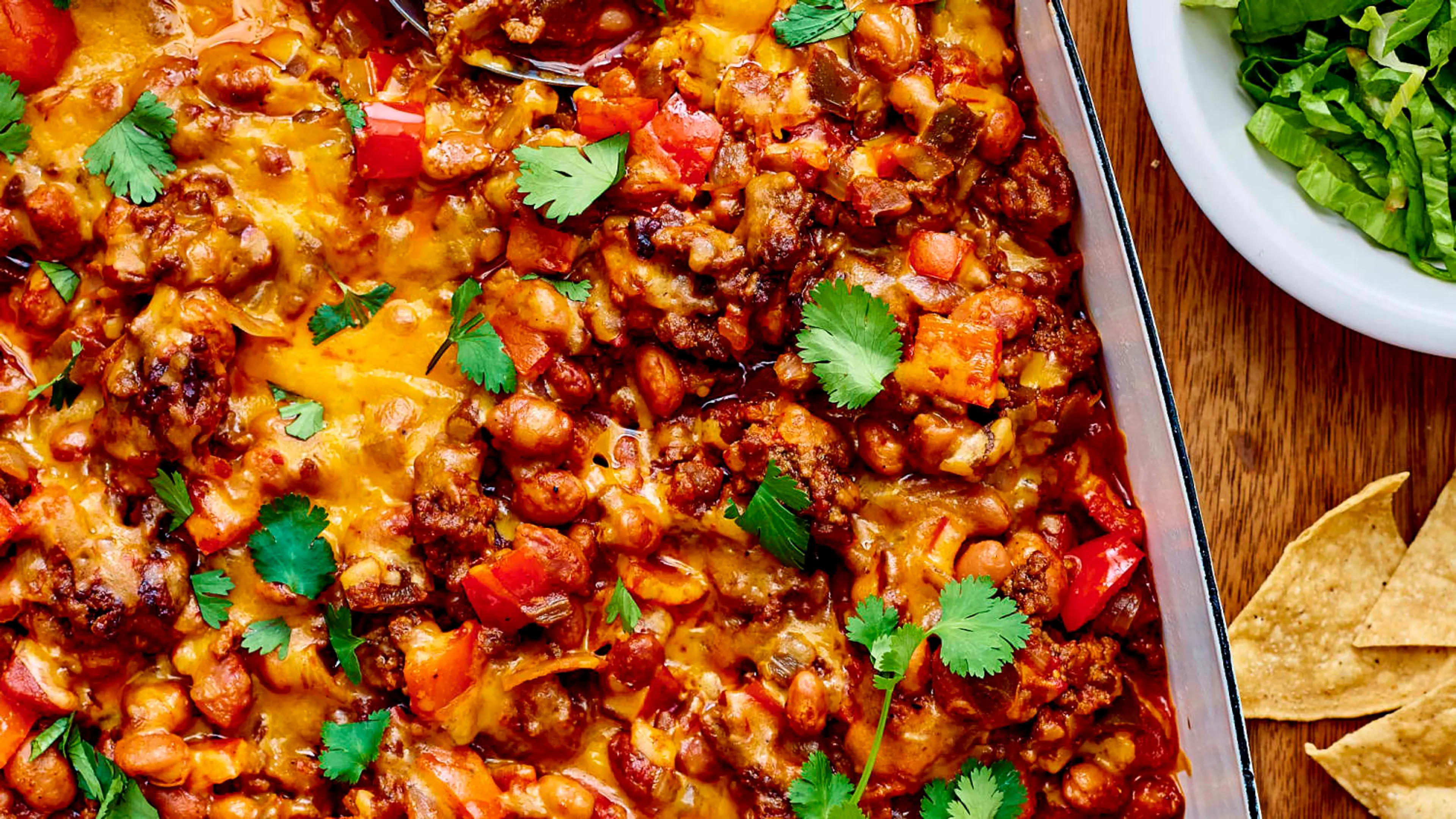 Cheesy Carne Picada Taco Rice Casserole