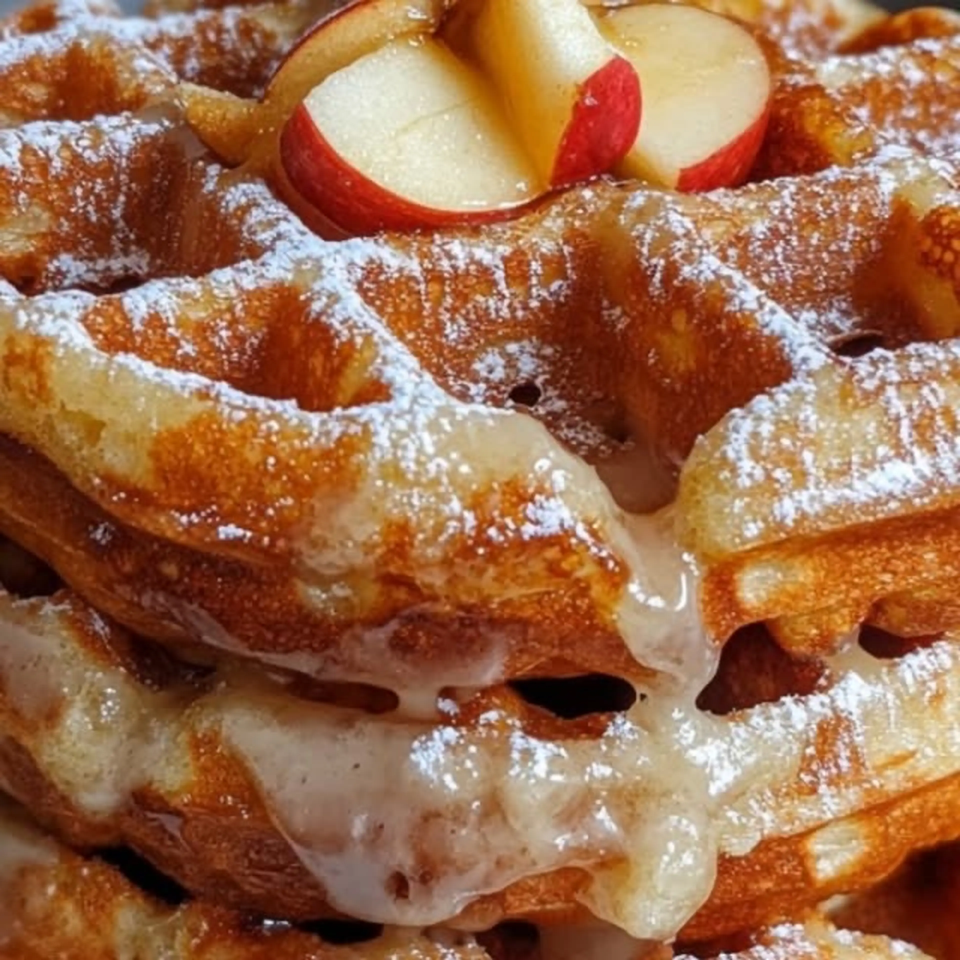 Apple Fritter Waffle Donuts Recipe