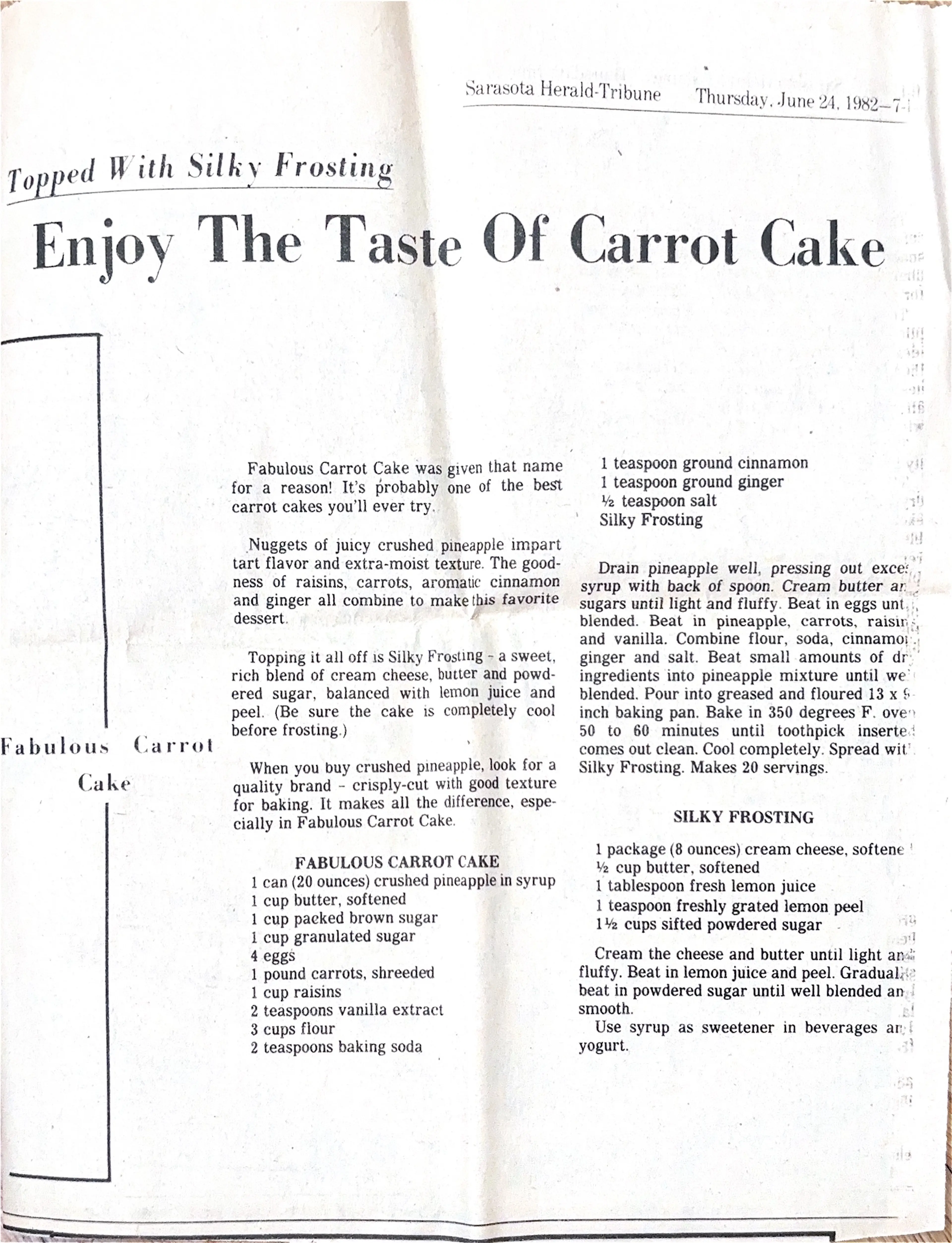 Carrot Cake