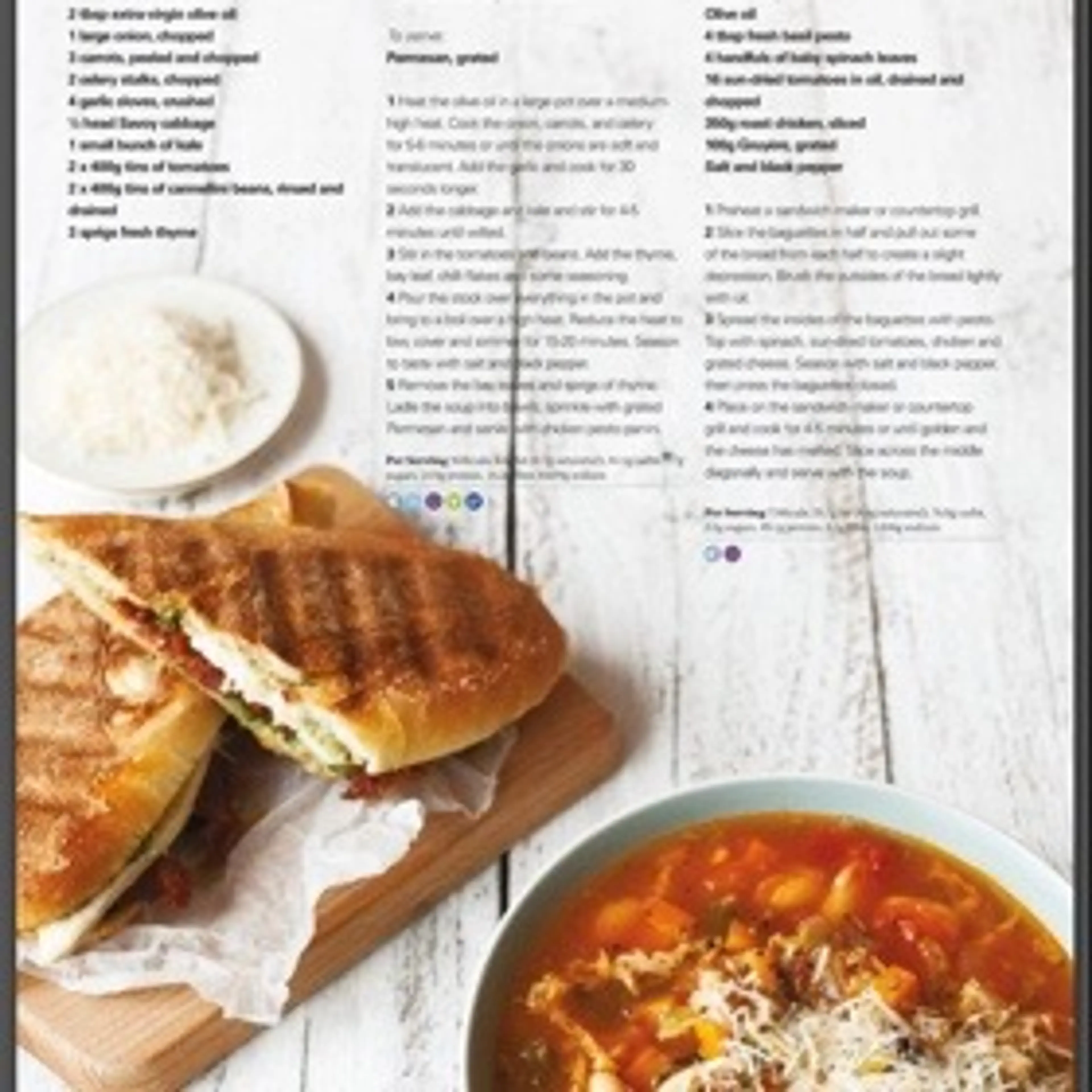 Tuscan "beans and greens" soup