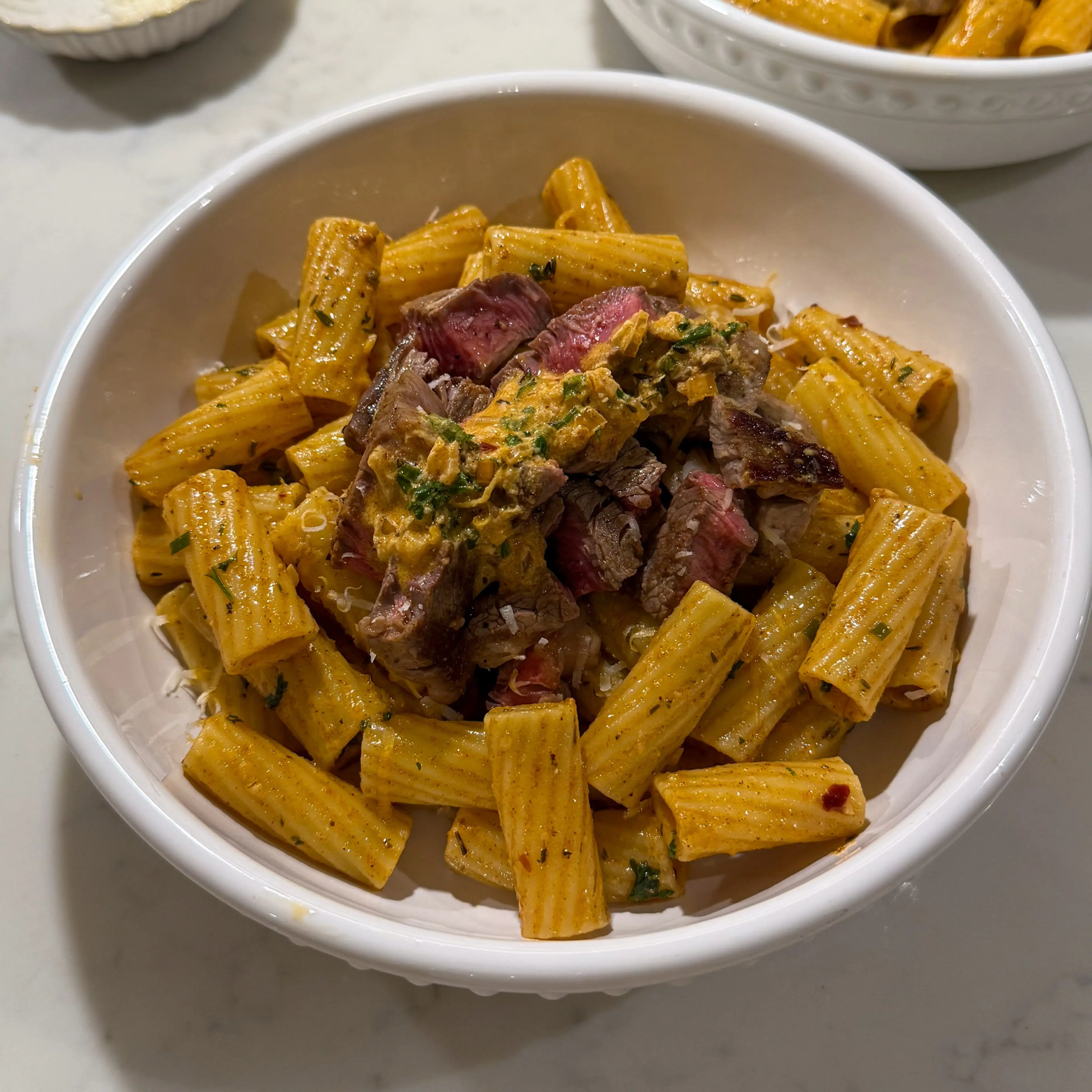 Cowboy Butter Steak Pasta