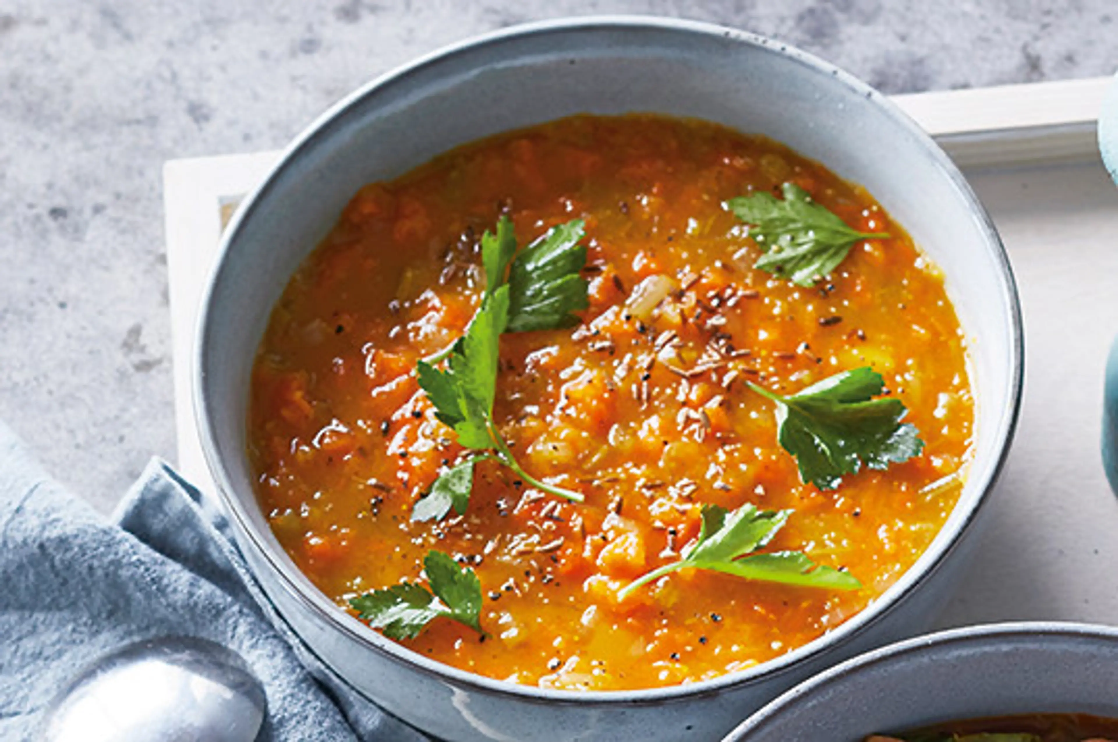 Mashed pumpkin soup