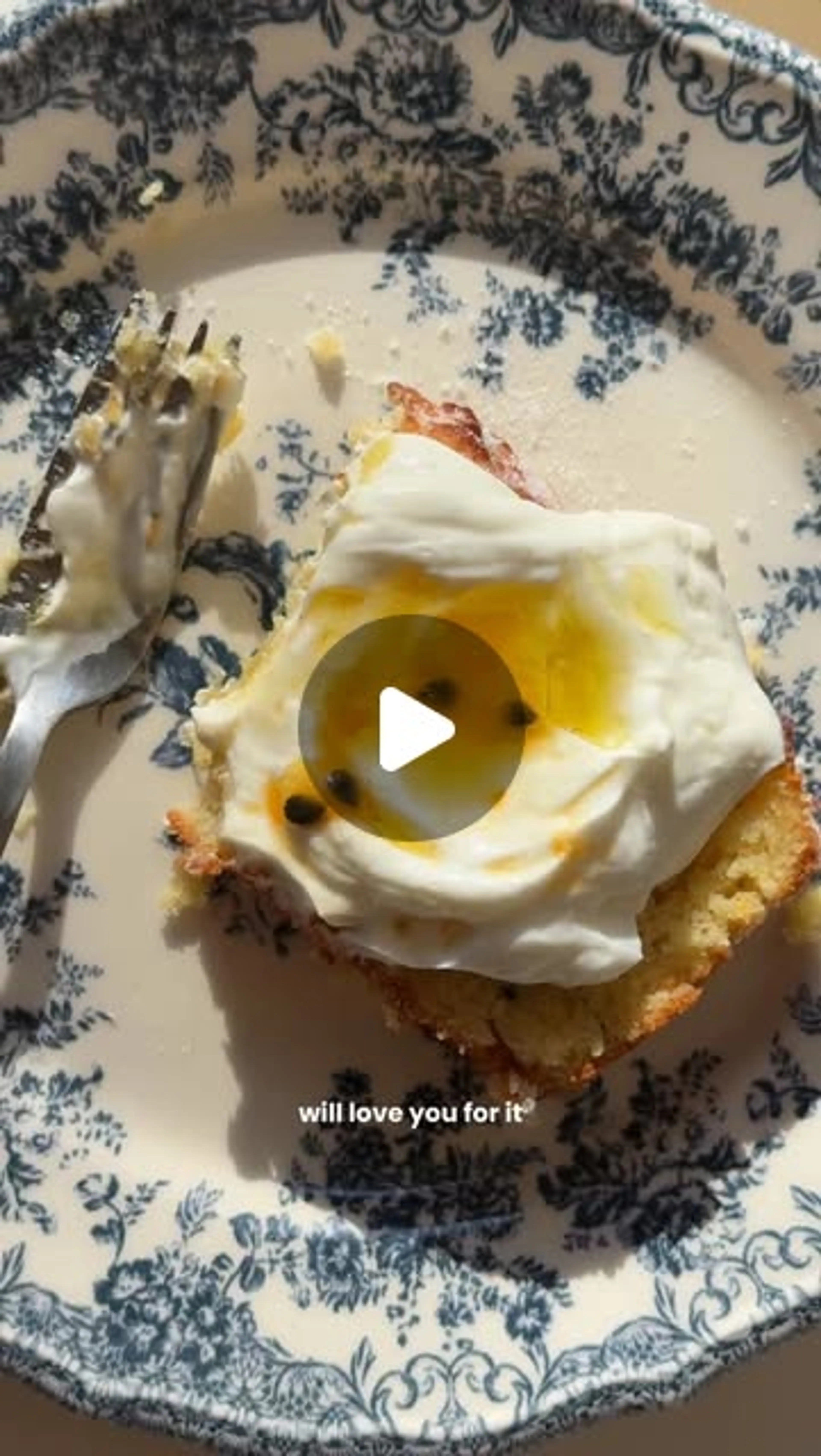 Lemon Passionfruit Yoghurt Loaf