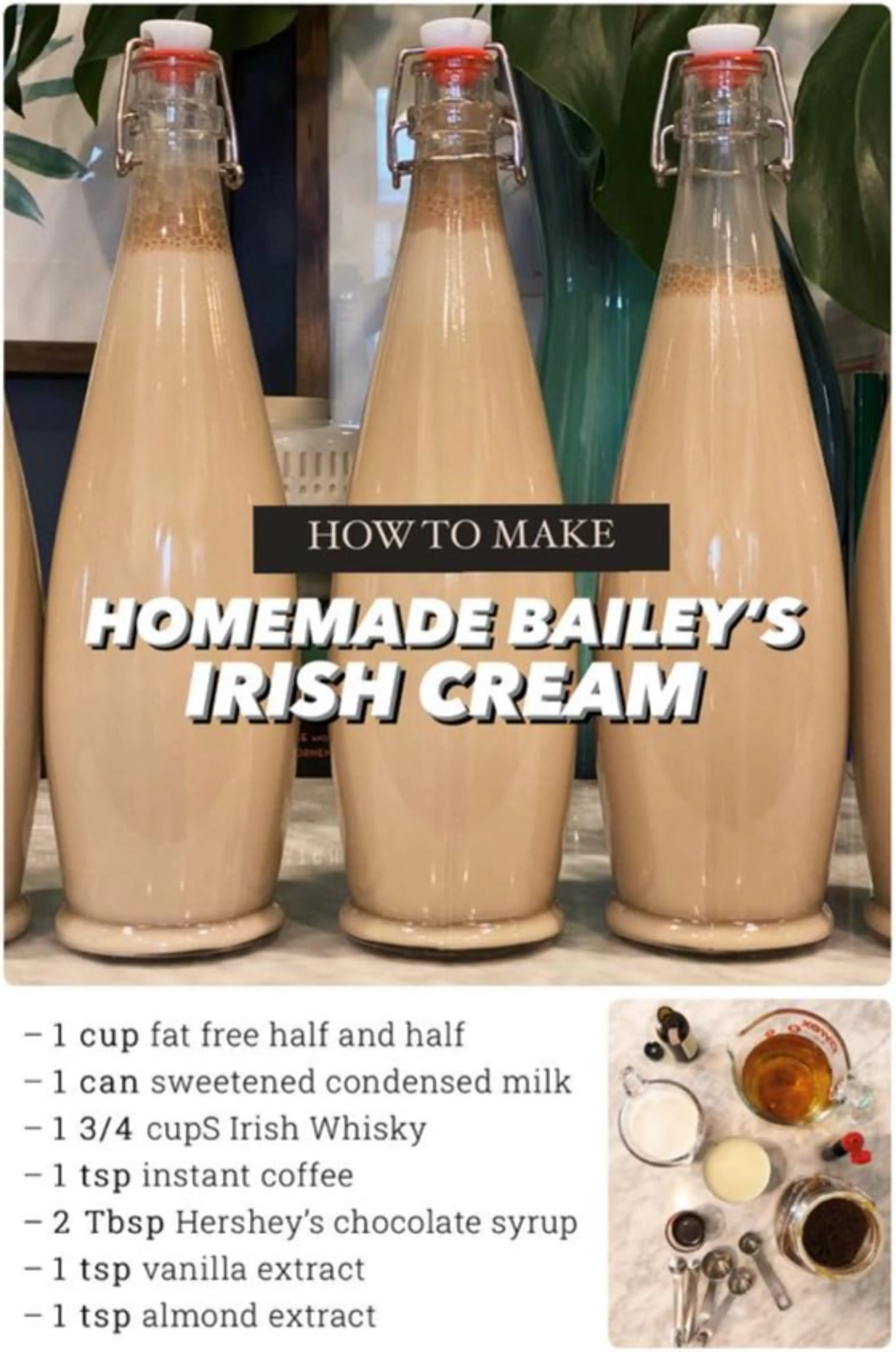 Homemade Bailey's Irish Cream