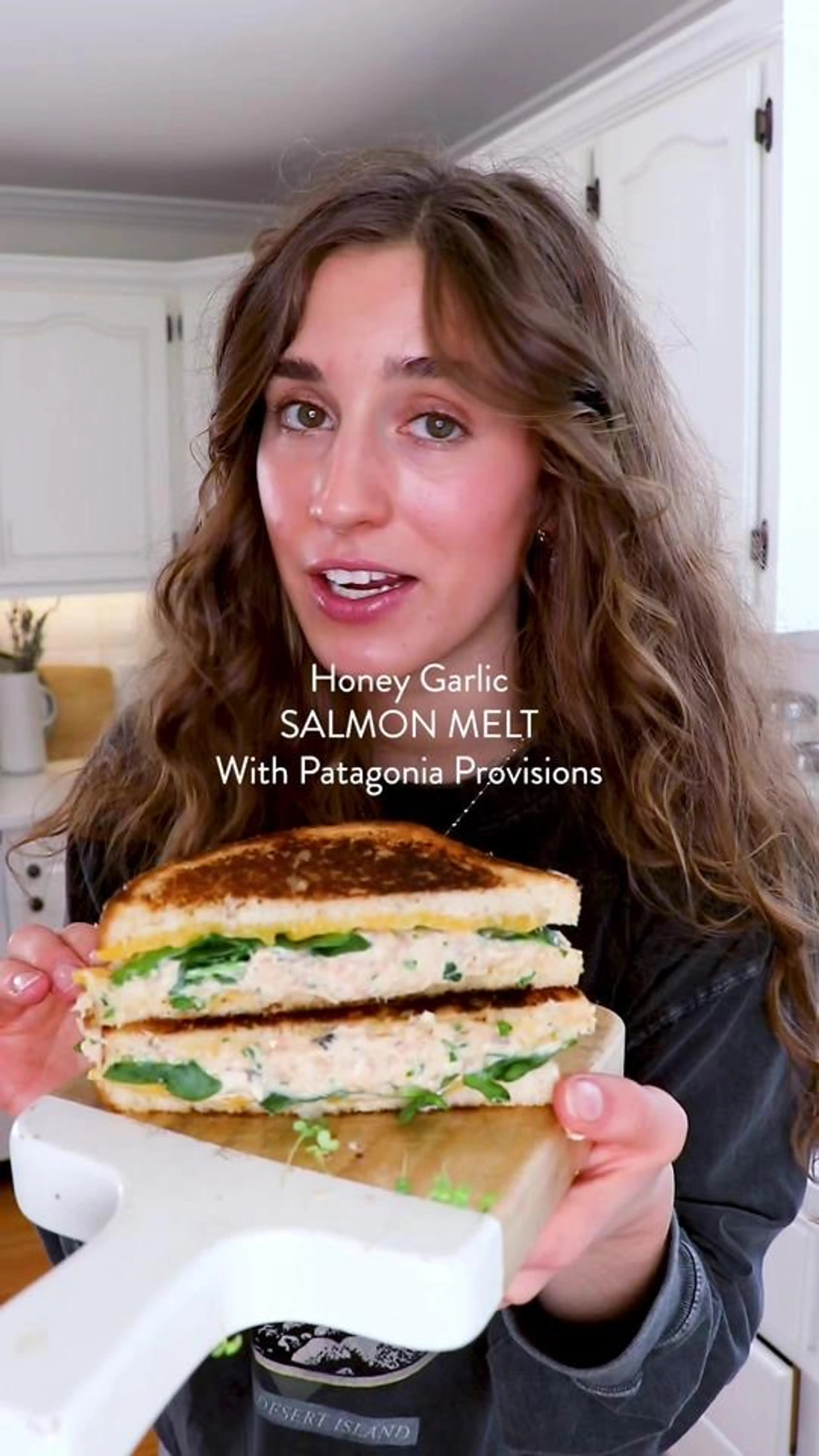 Honey Garlic Salmon Melt