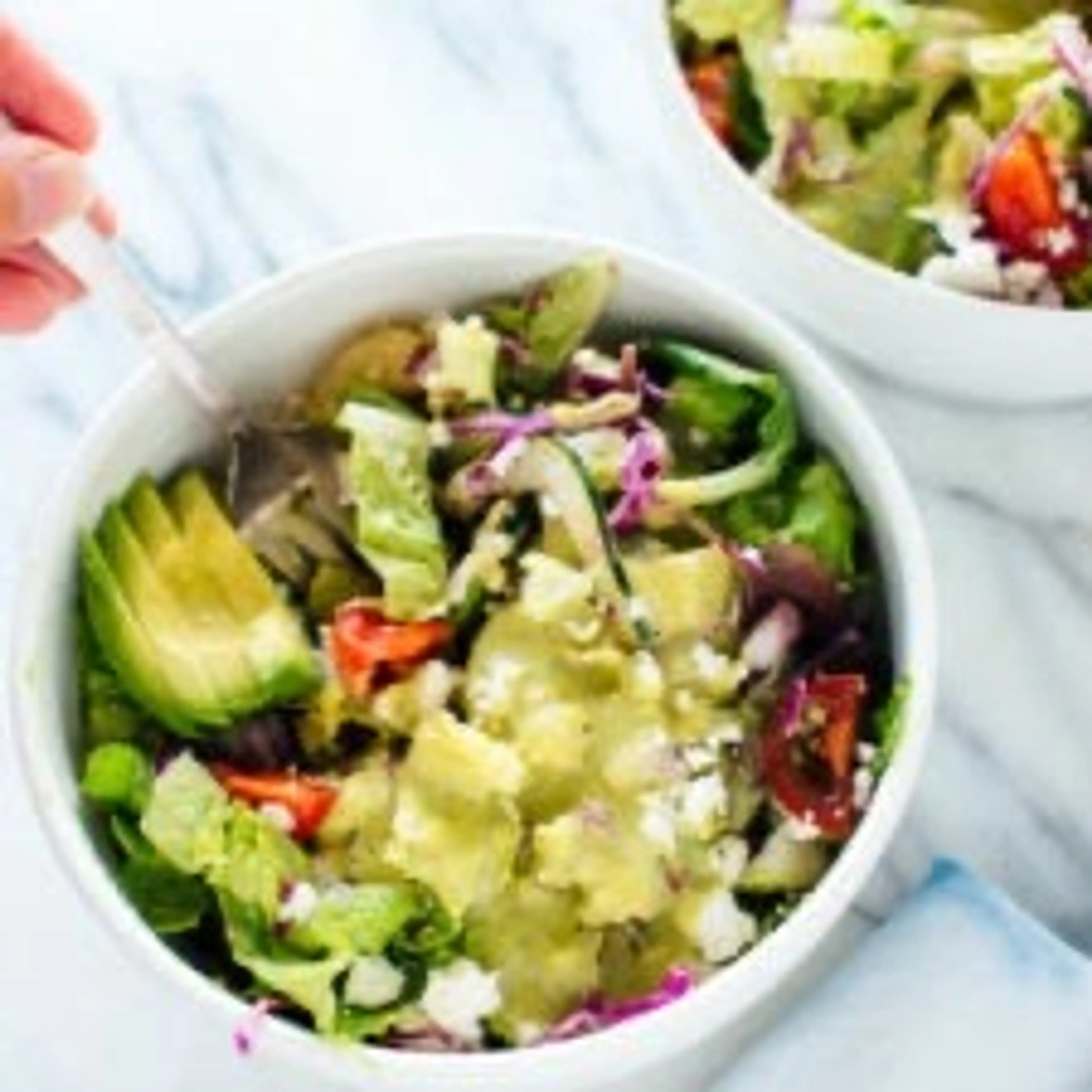 Mexican Green Salad with Jalapeño-Cilantro Dressing