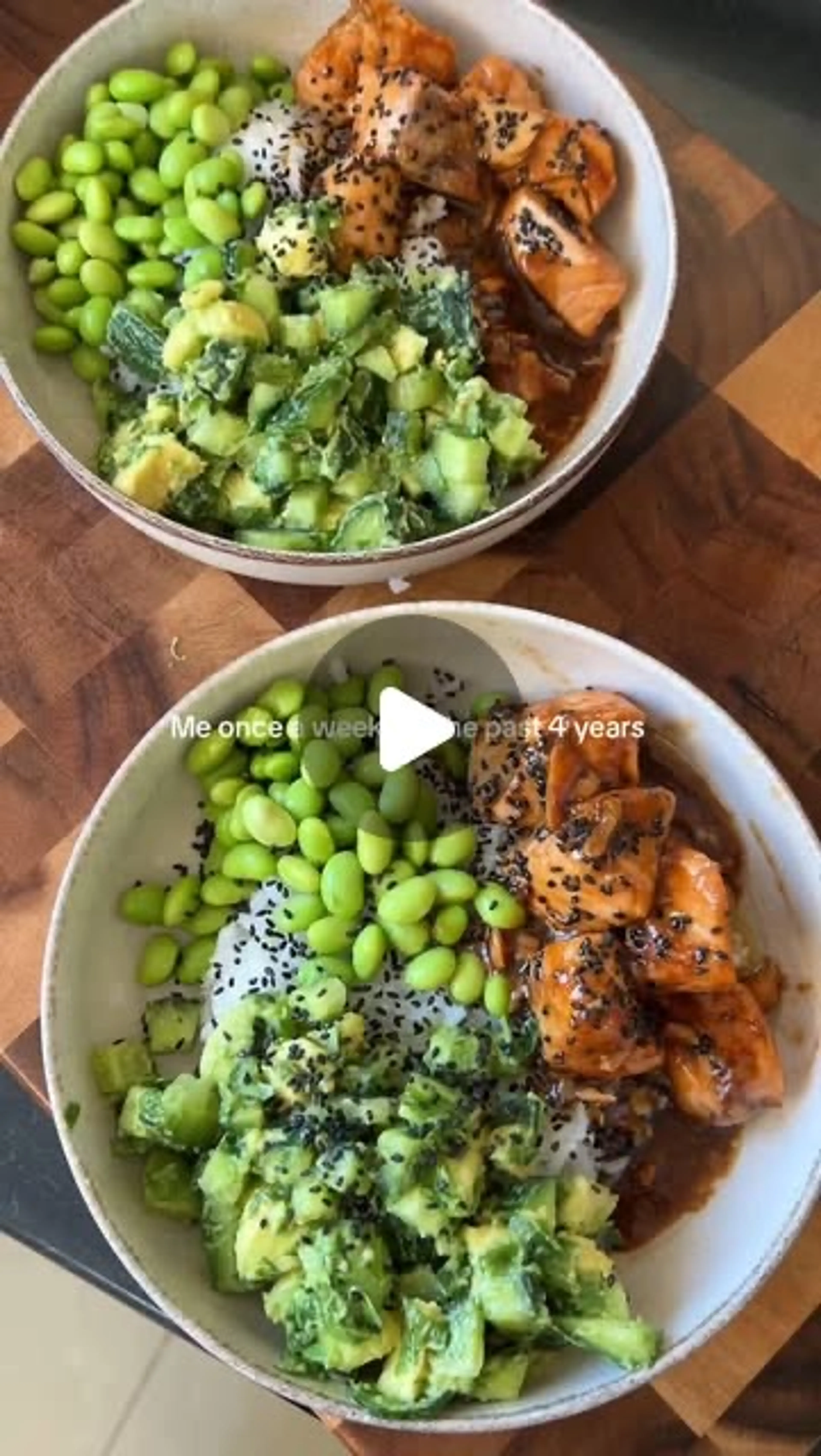 Sweet & Spicy Salmon Bowls
