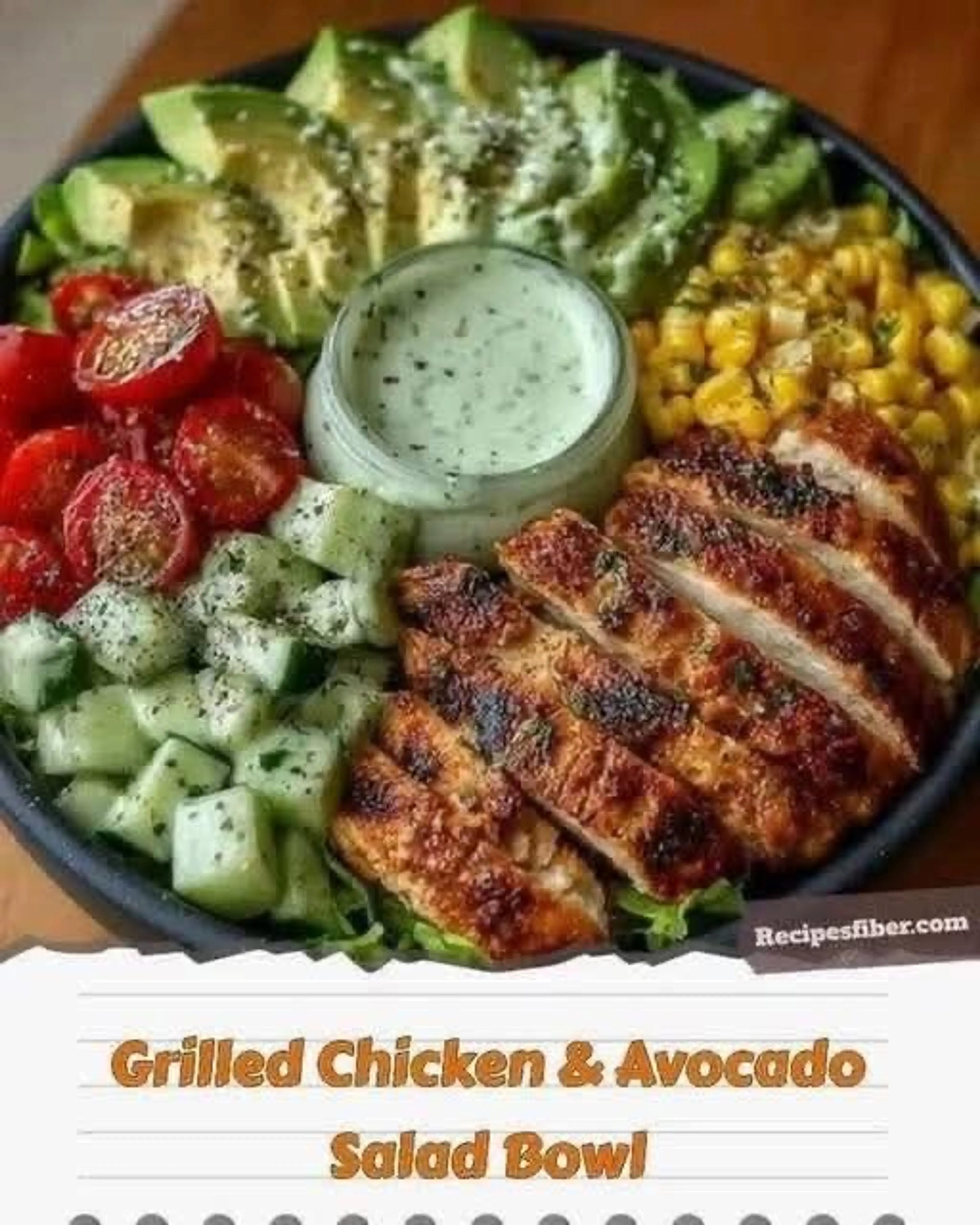 Grilled Chicken & Avocado Salad Bowl