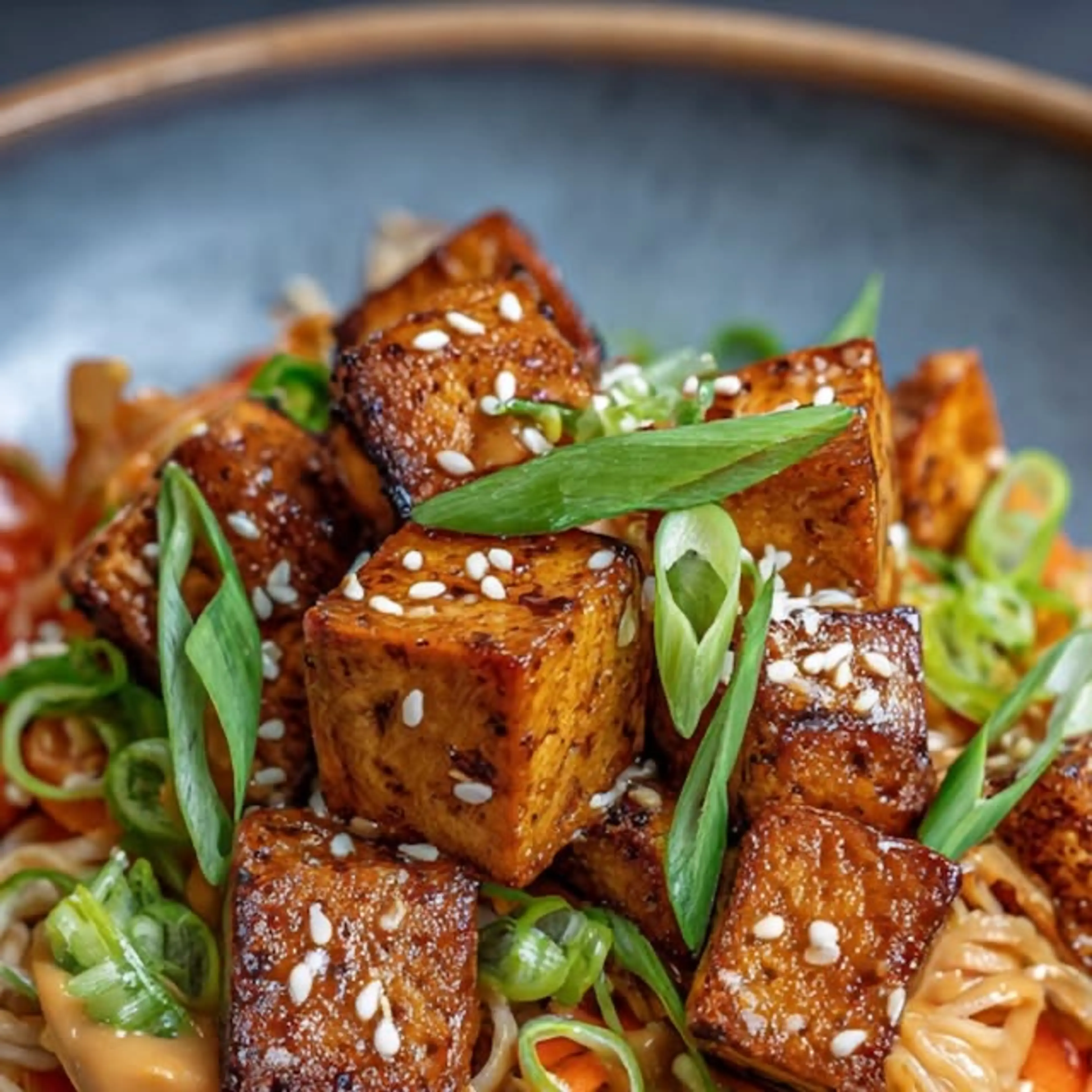 Peanut Tofu Noodles