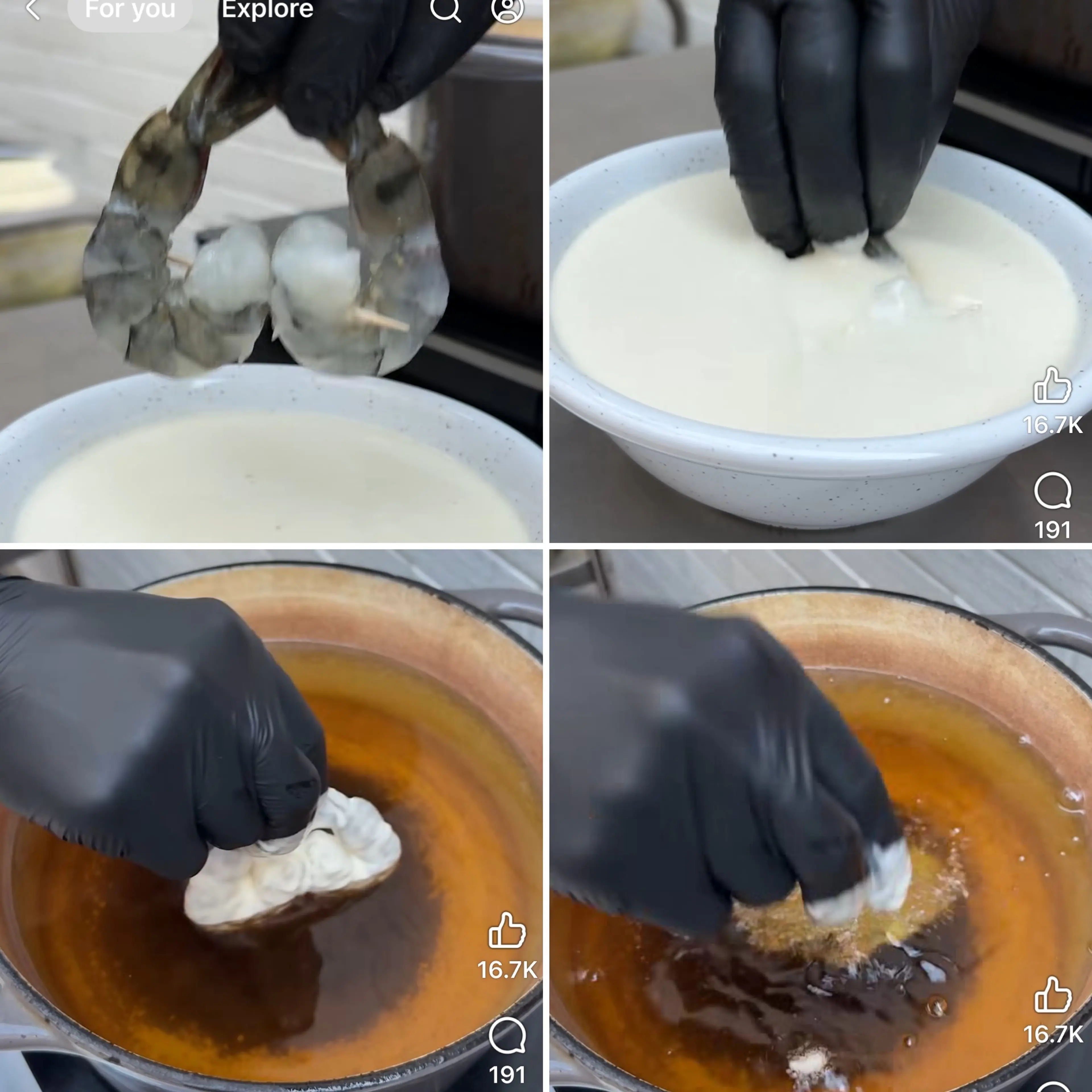 Heart-shaped Tempura Fried Shrimp!