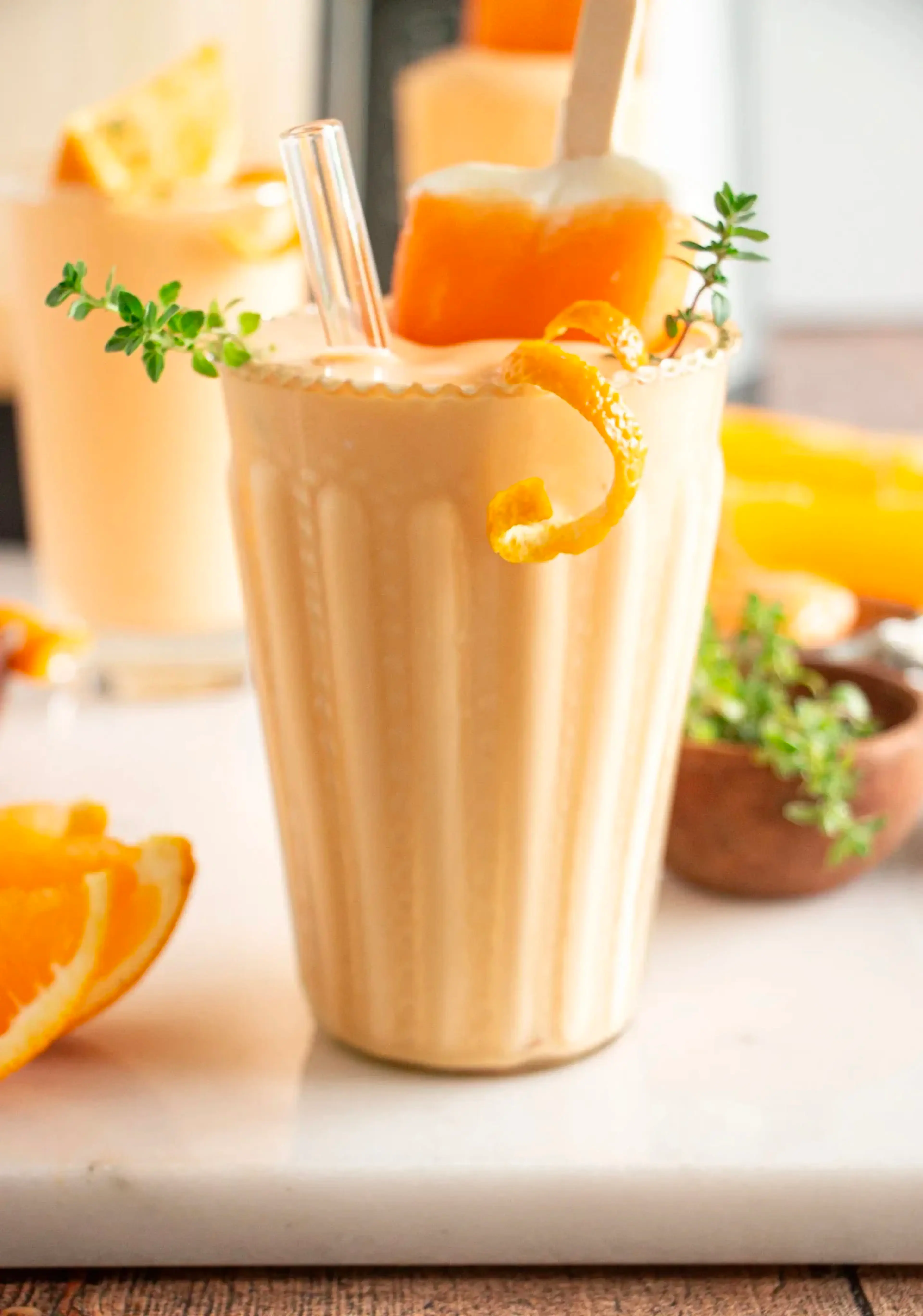 Frozen Orange Creamsicle Vodka Cocktail Recipe
