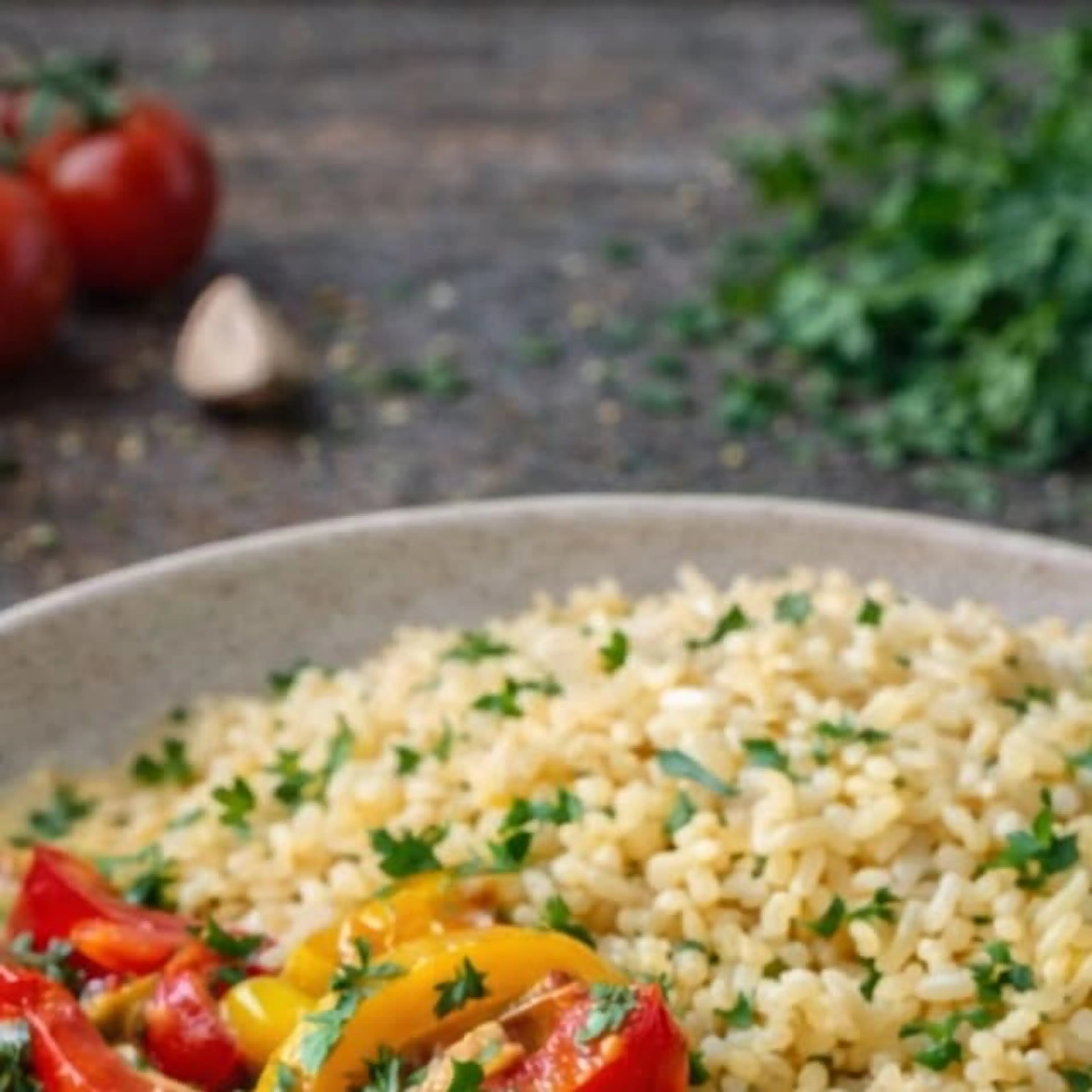 Hähnchen in Cremiger Paprika-zucchini-soße Mit Bulgur