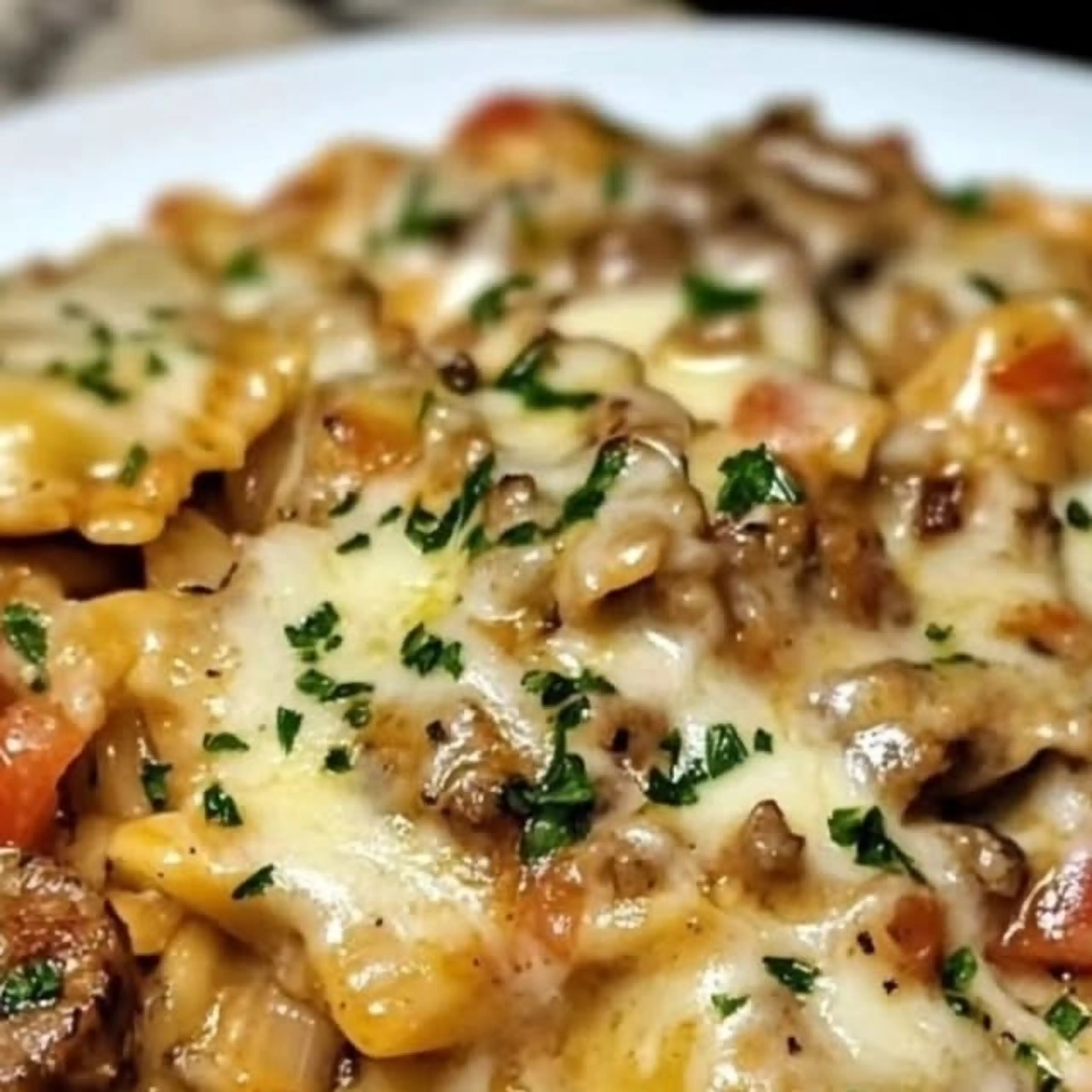 Creamy Cajun Sausage Ravioli