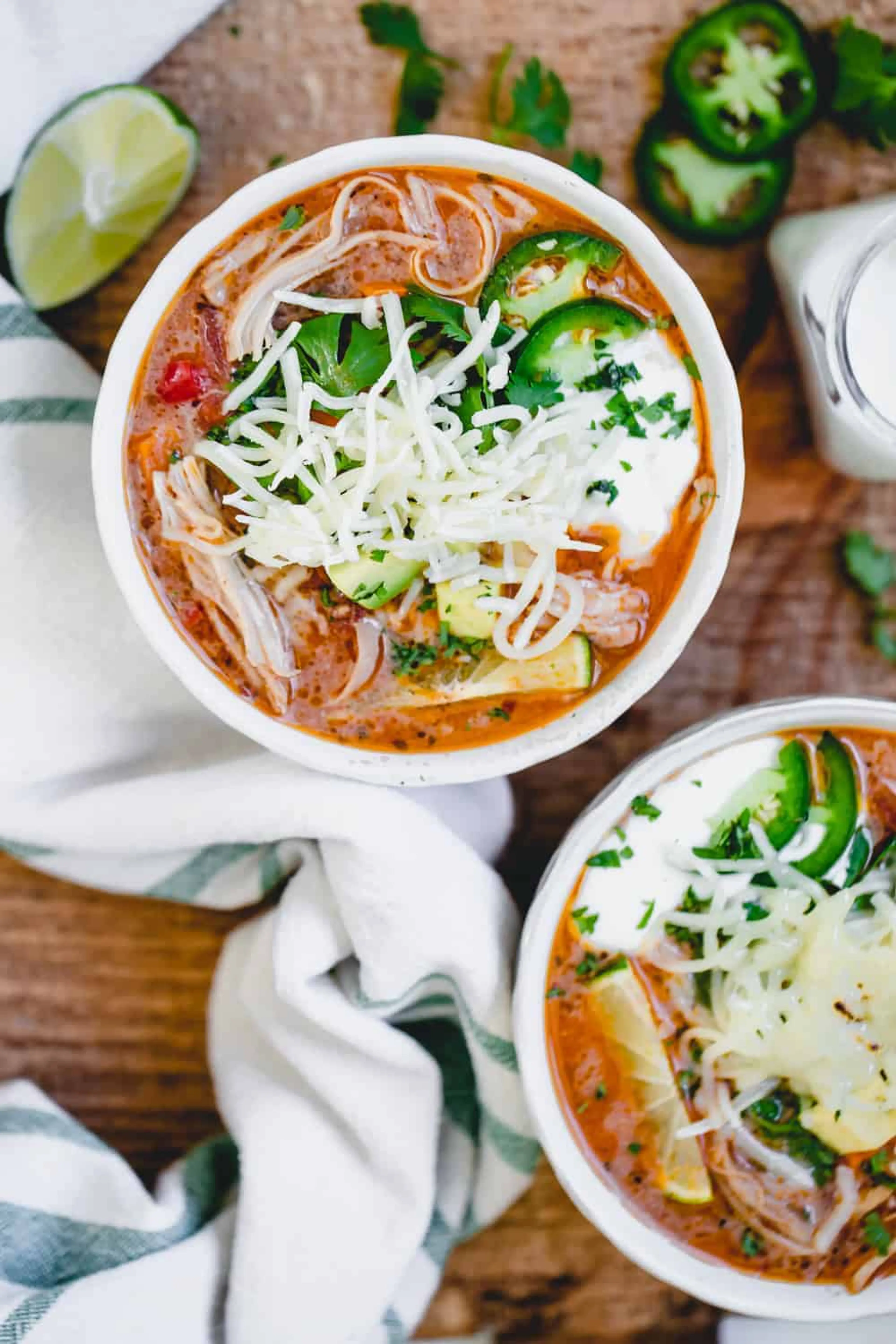 Instant Pot Chicken Tortilla-less Soup