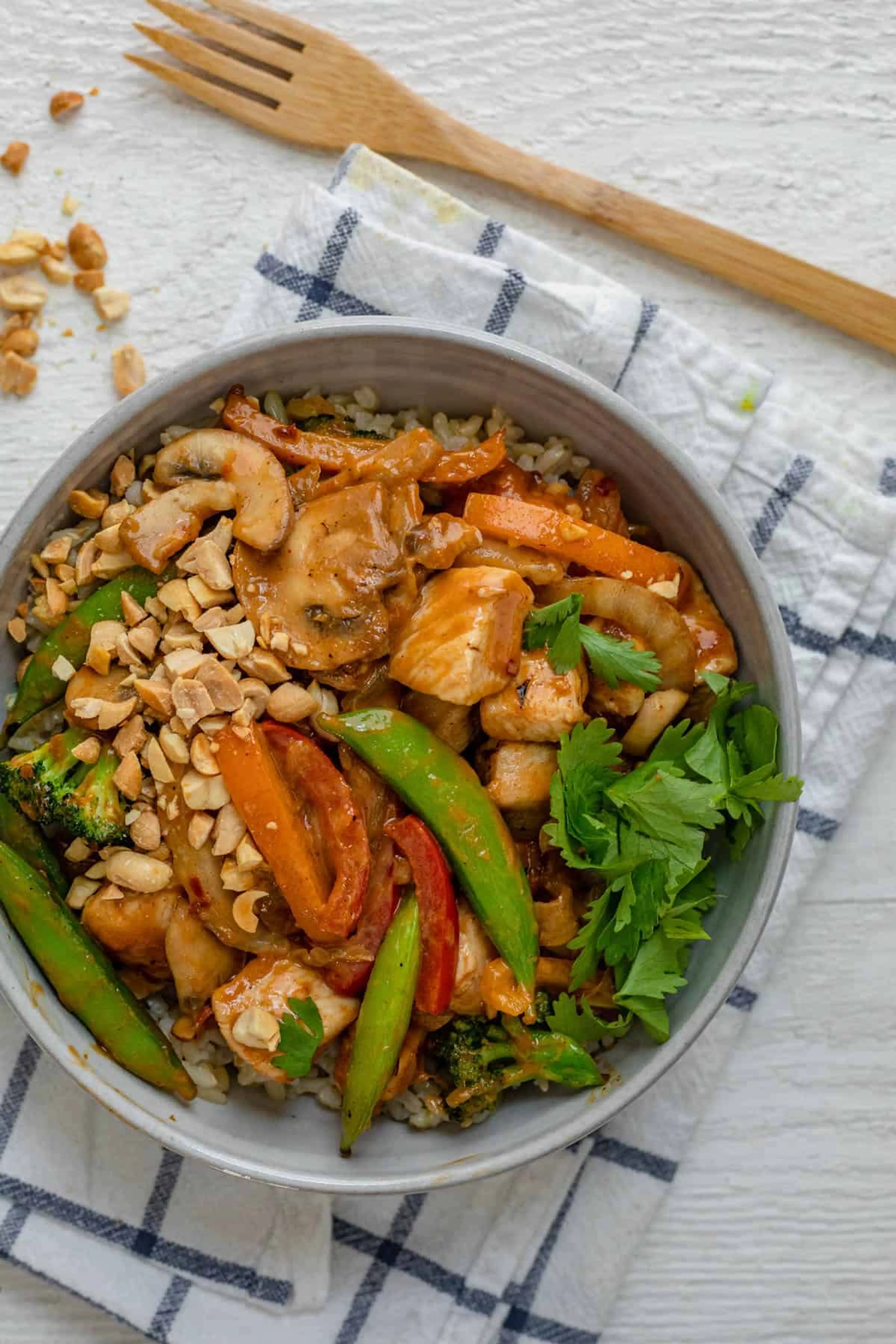 Thai Peanut Chicken Stir Fry