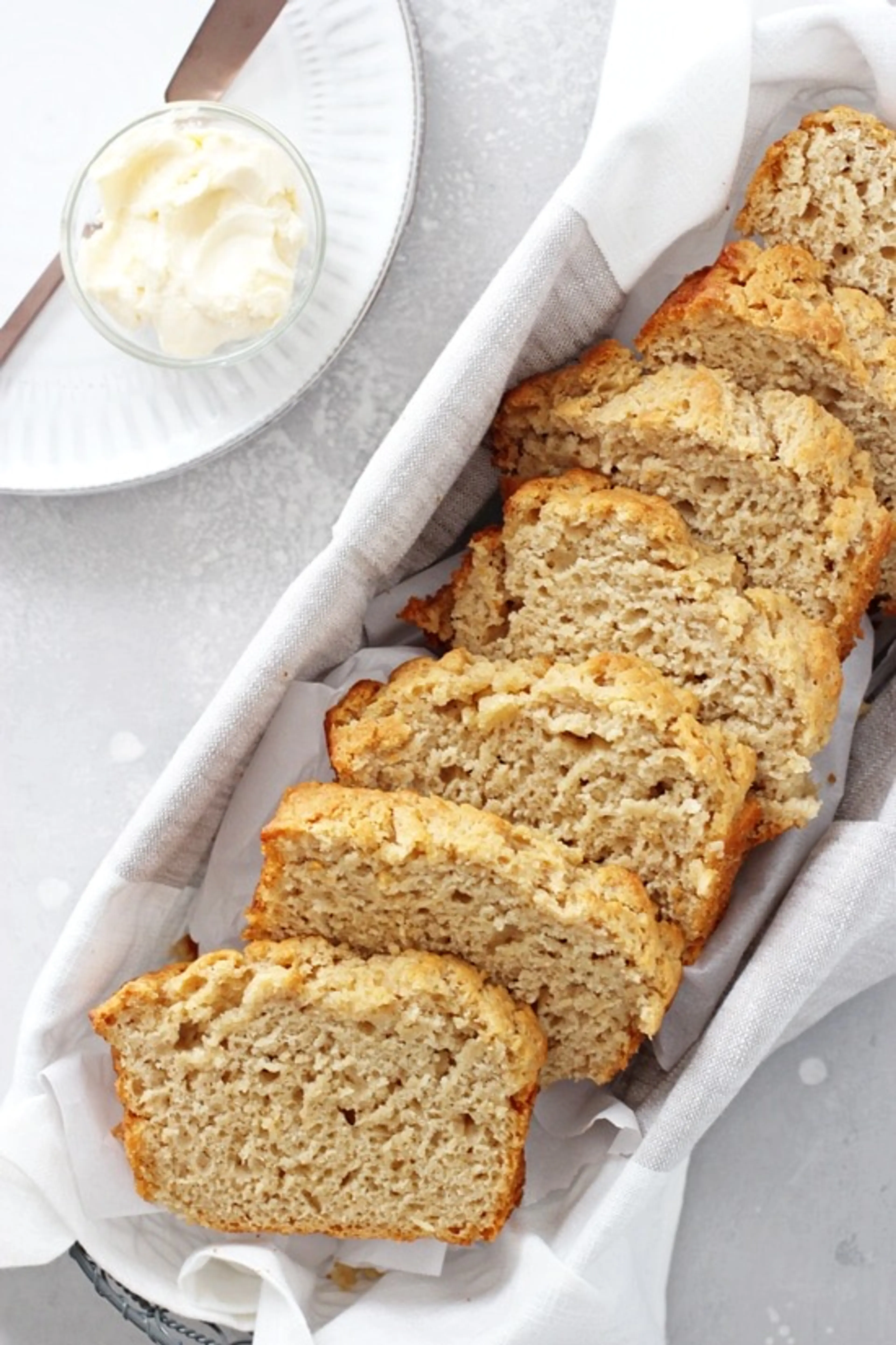 Buttery Honey Beer Bread with Honey Butter